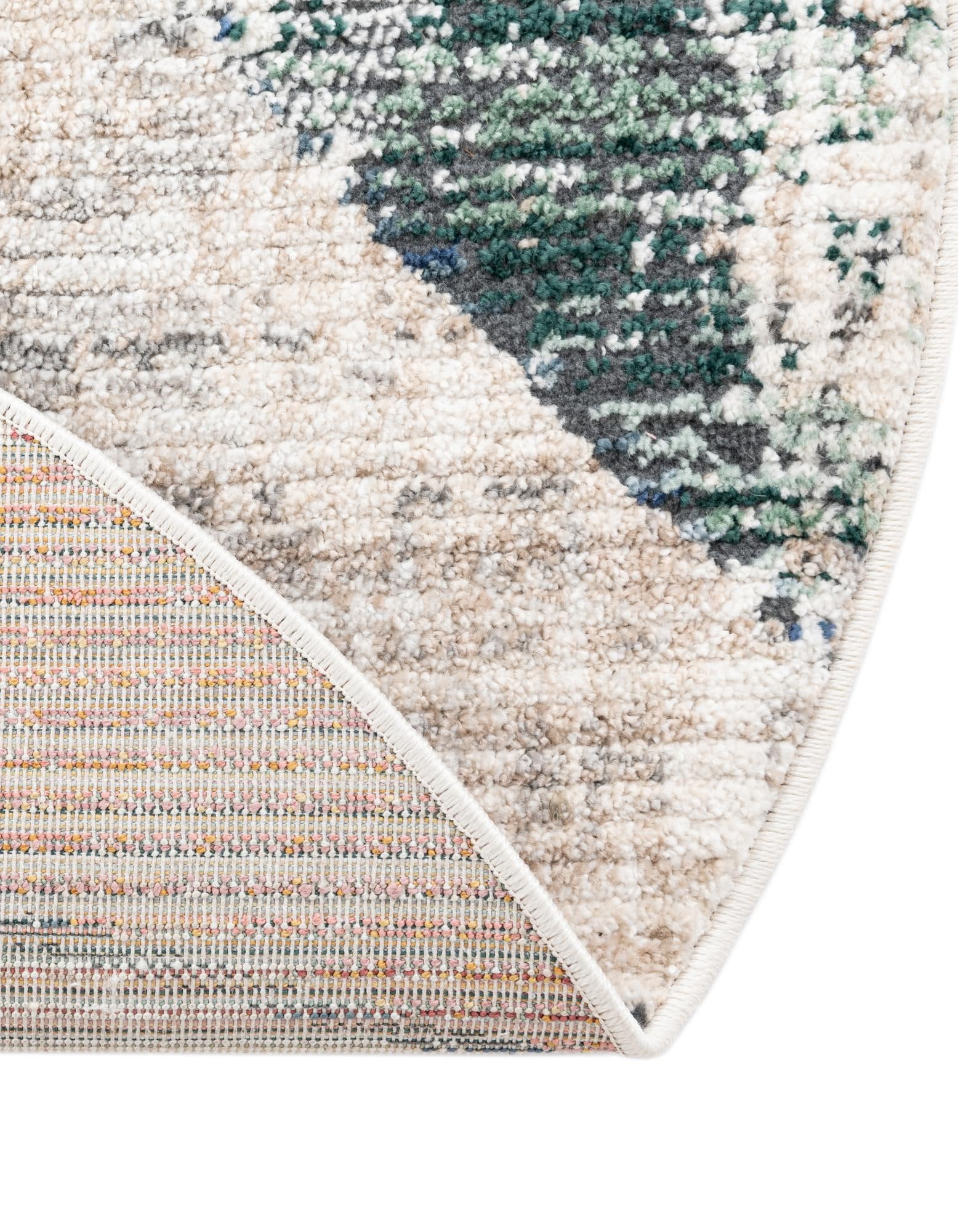 Rugs.com Gemstone Collection Rug – 10 Ft Round Multi Medium-Pile Rug Perfect for Kitchens, Dining Rooms - Image 8