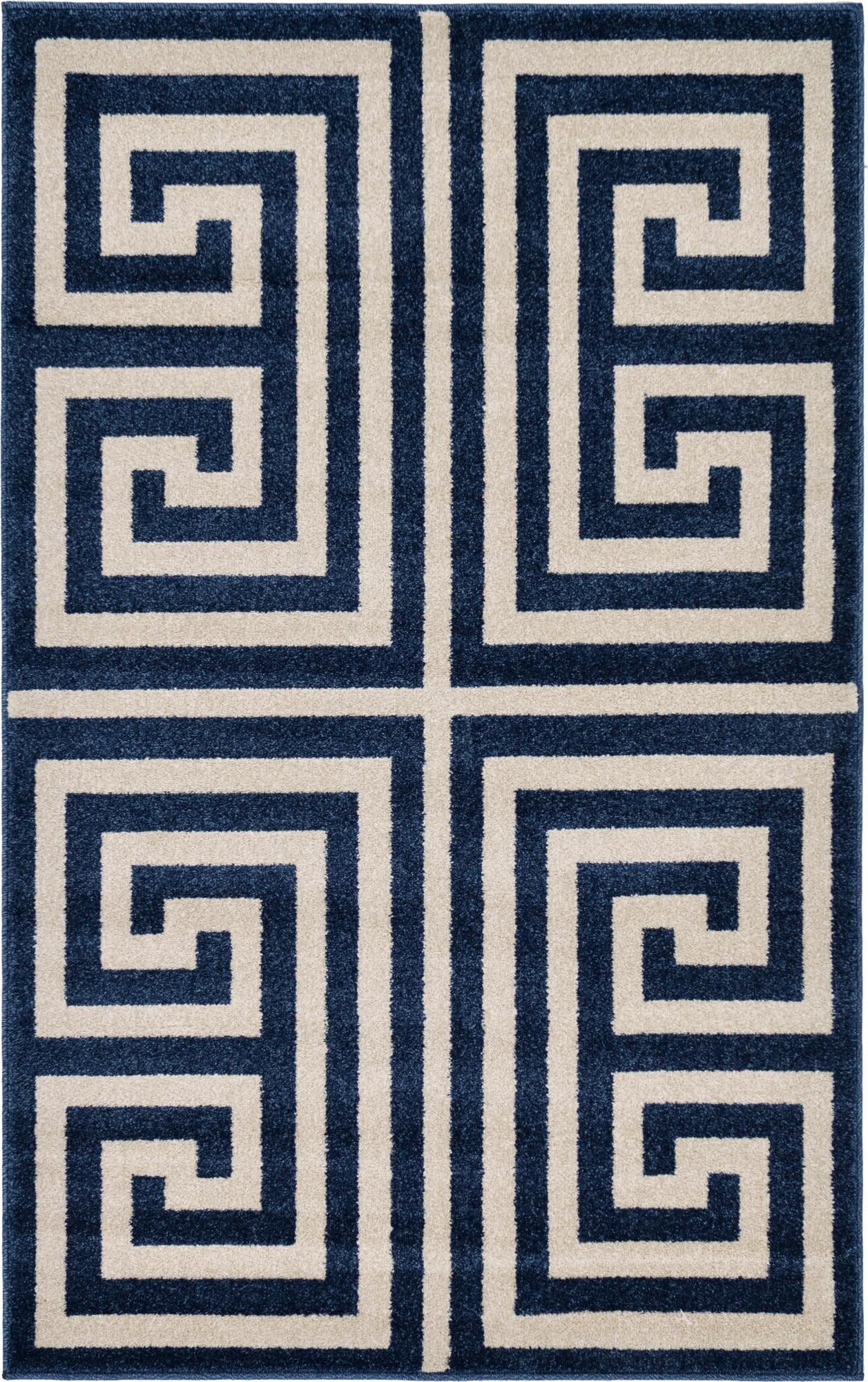 Rugs.com Hera Collection Rug – 3x5 Navy Blue Medium-Pile Rug Perfect for Entryways, Kitchens, Breakfast Nooks, Accent Pieces - Image 9