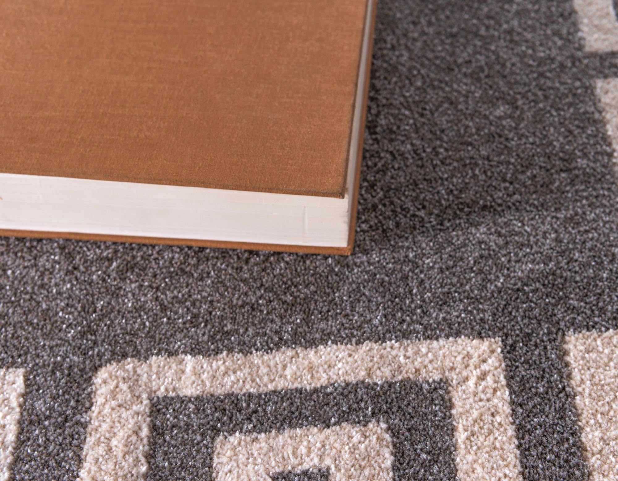 Rugs.com Hera Collection Rug – 8 Ft Square Gray Medium-Pile Rug Perfect for Living Rooms, Kitchens, Entryways - Image 5