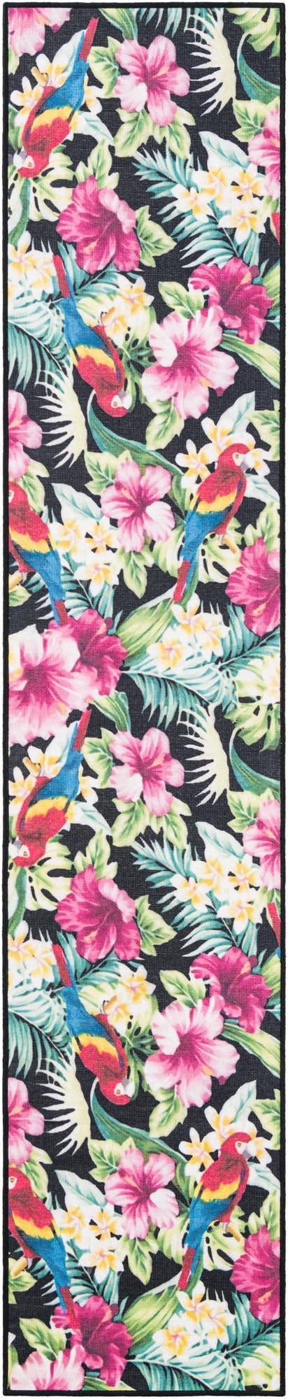 Rugs.com Jill Zarin Caribbean Indoor/Outdoor Collection Rug – 10 Ft Runner Multi Flatweave-Pile Rug Perfect for Hallways, Entryways - Image 4