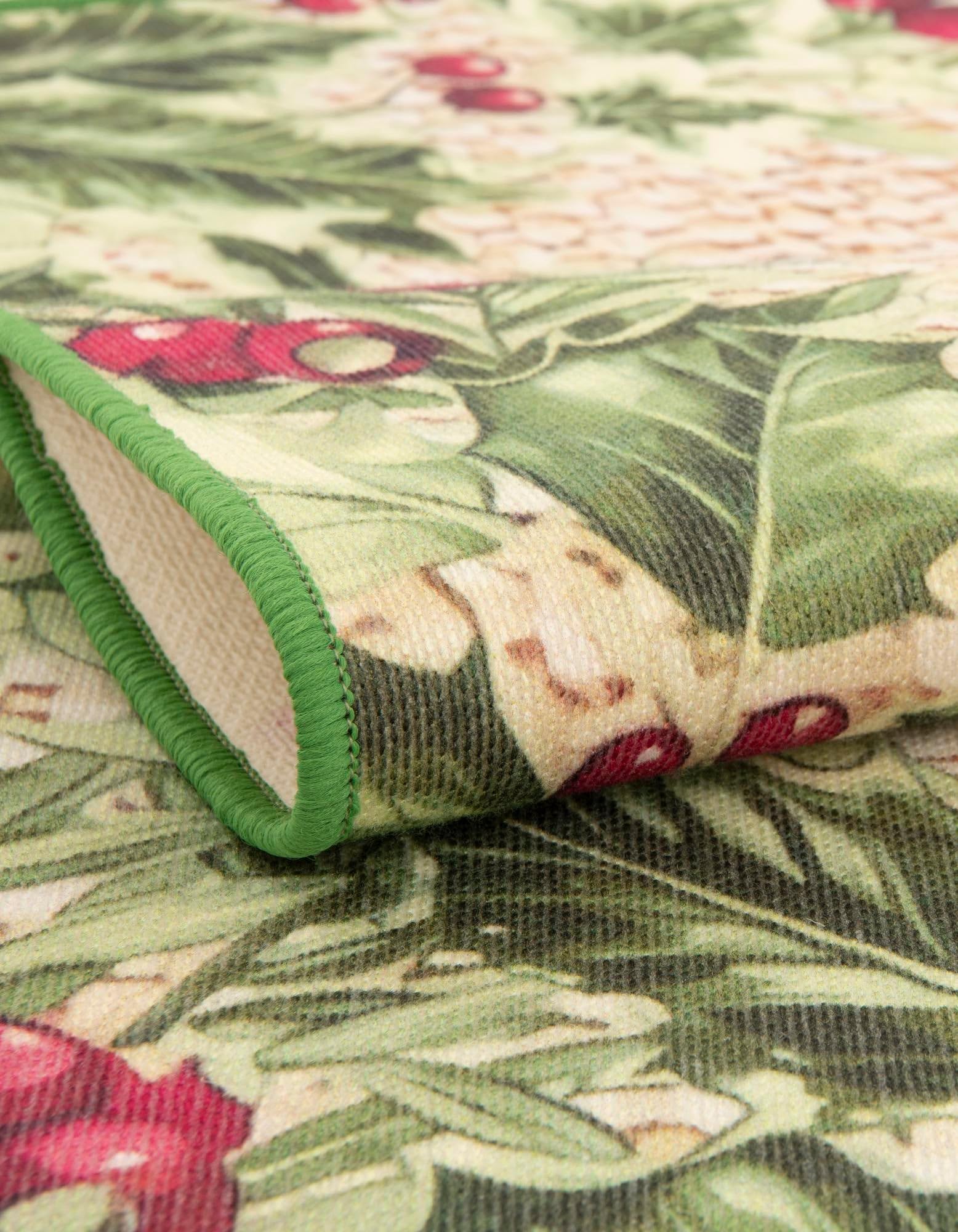 Rugs.com Jill Zarin Caribbean Indoor/Outdoor Collection Rug – 10 Ft Round Beige and Green Flatweave-Pile Rug Perfect for Kitchens, Dining Rooms - Image 7