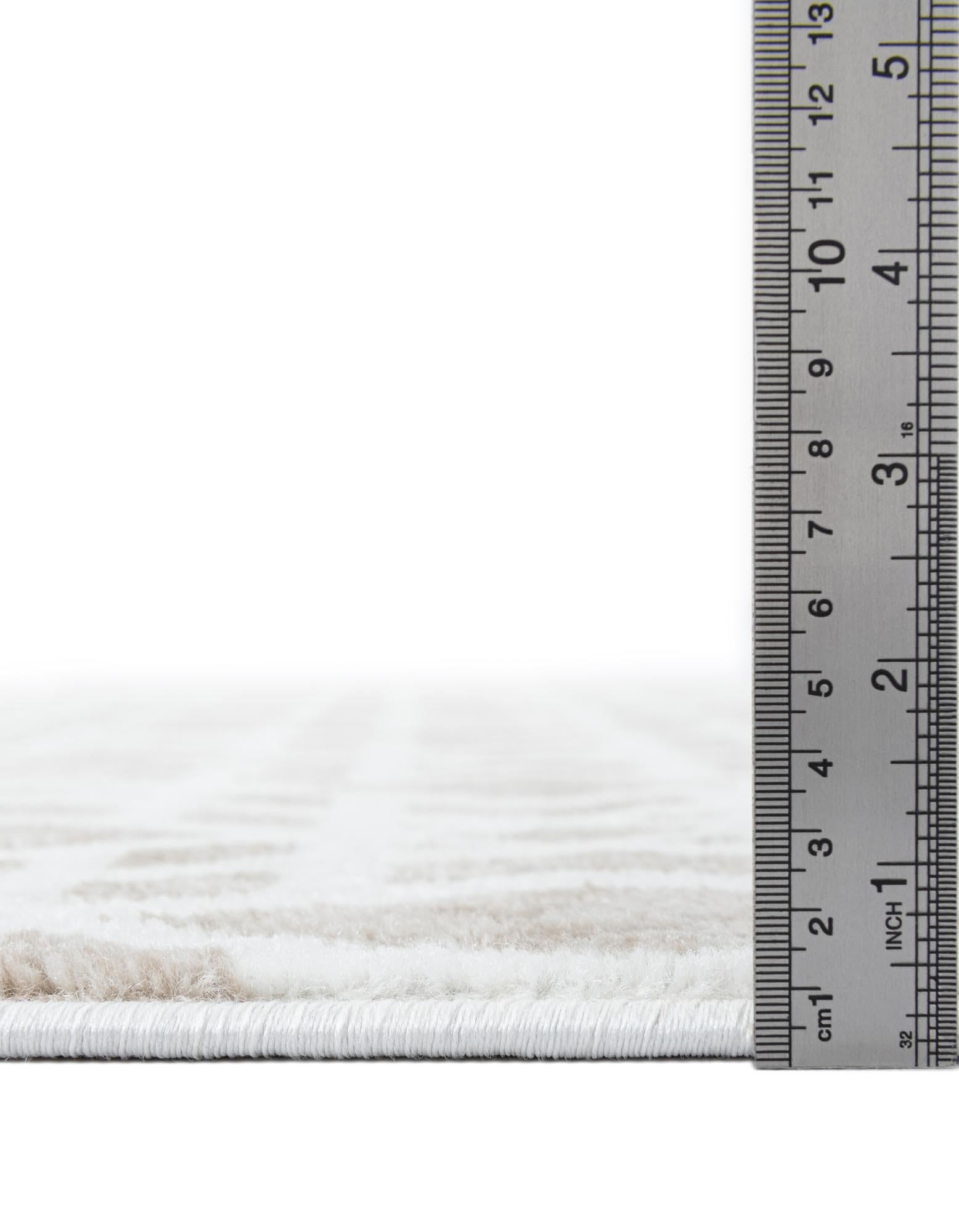 Rugs.com Laguna Collection Rug – 10 Ft Runner Ivory Medium-Pile Rug Perfect for Hallways, Entryways - Image 3