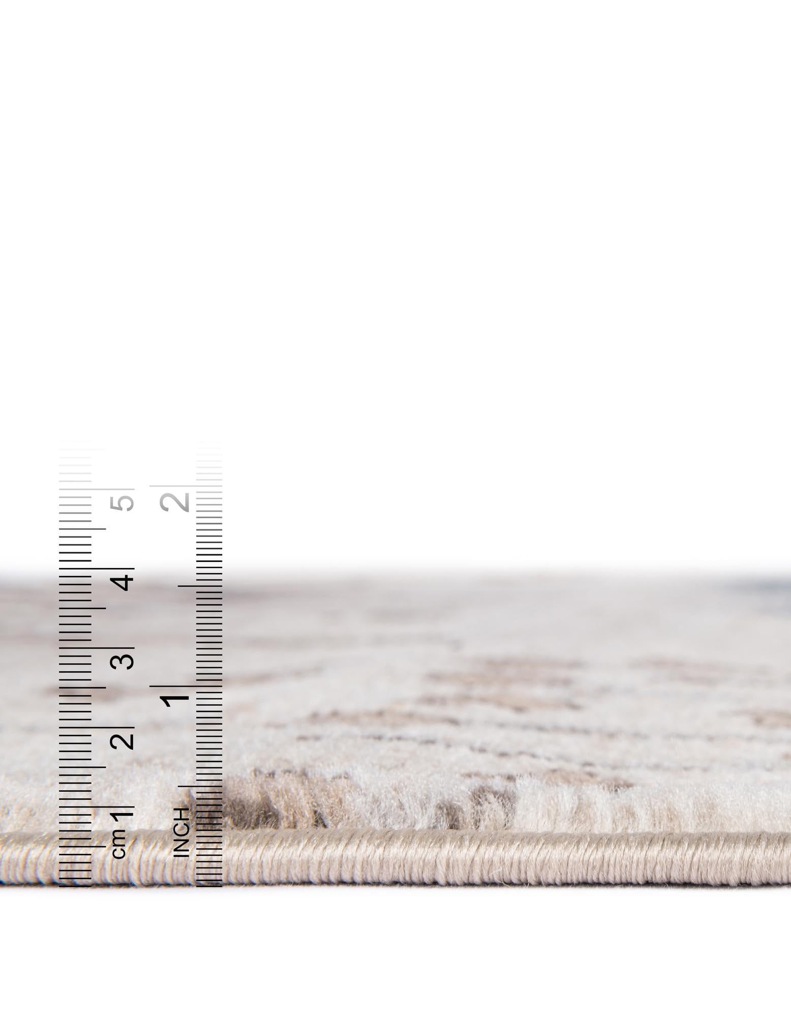 Rugs.com Laguna Collection Rug – 6 Ft Runner Beige Medium-Pile Rug Perfect for Hallways, Entryways - Image 3