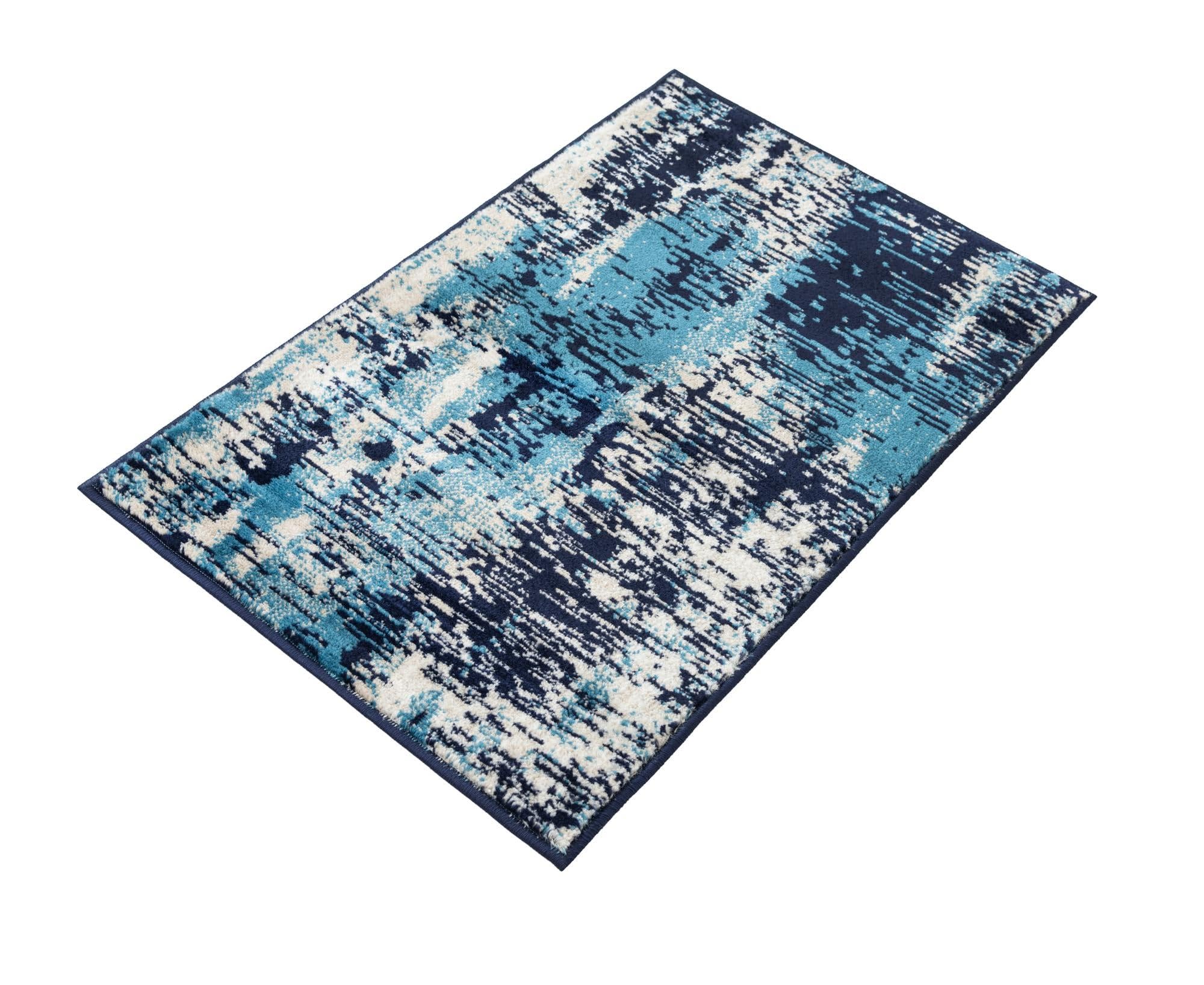 Rugs.com Laguna Collection Rug – 2x3 Navy Blue Medium-Pile Rug Perfect for Entryways, Kitchens, Breakfast Nooks, Accent Pieces - Image 4