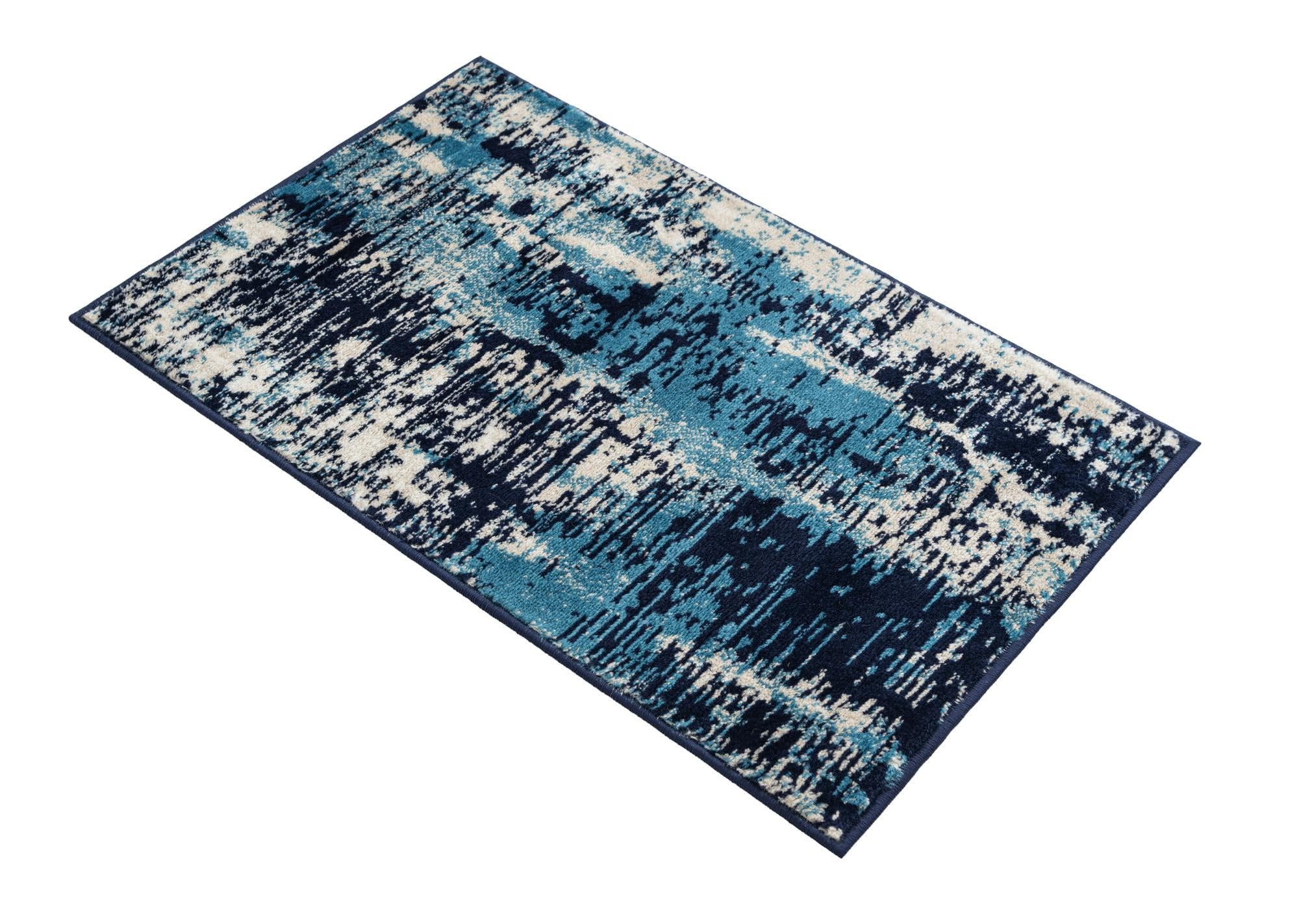 Rugs.com Laguna Collection Rug – 2x3 Navy Blue Medium-Pile Rug Perfect for Entryways, Kitchens, Breakfast Nooks, Accent Pieces - Image 5