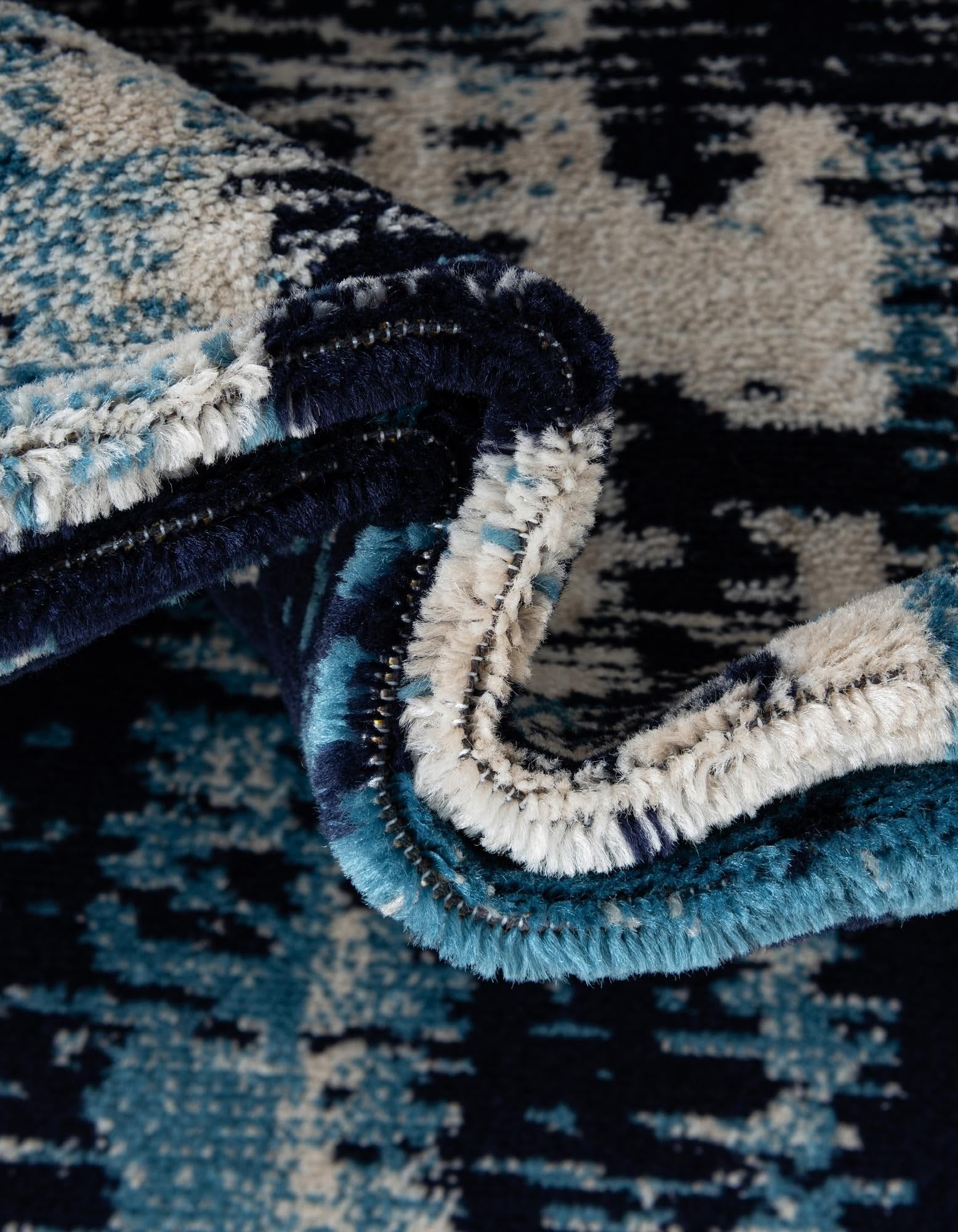 Rugs.com Laguna Collection Rug – 2x3 Navy Blue Medium-Pile Rug Perfect for Entryways, Kitchens, Breakfast Nooks, Accent Pieces - Image 8