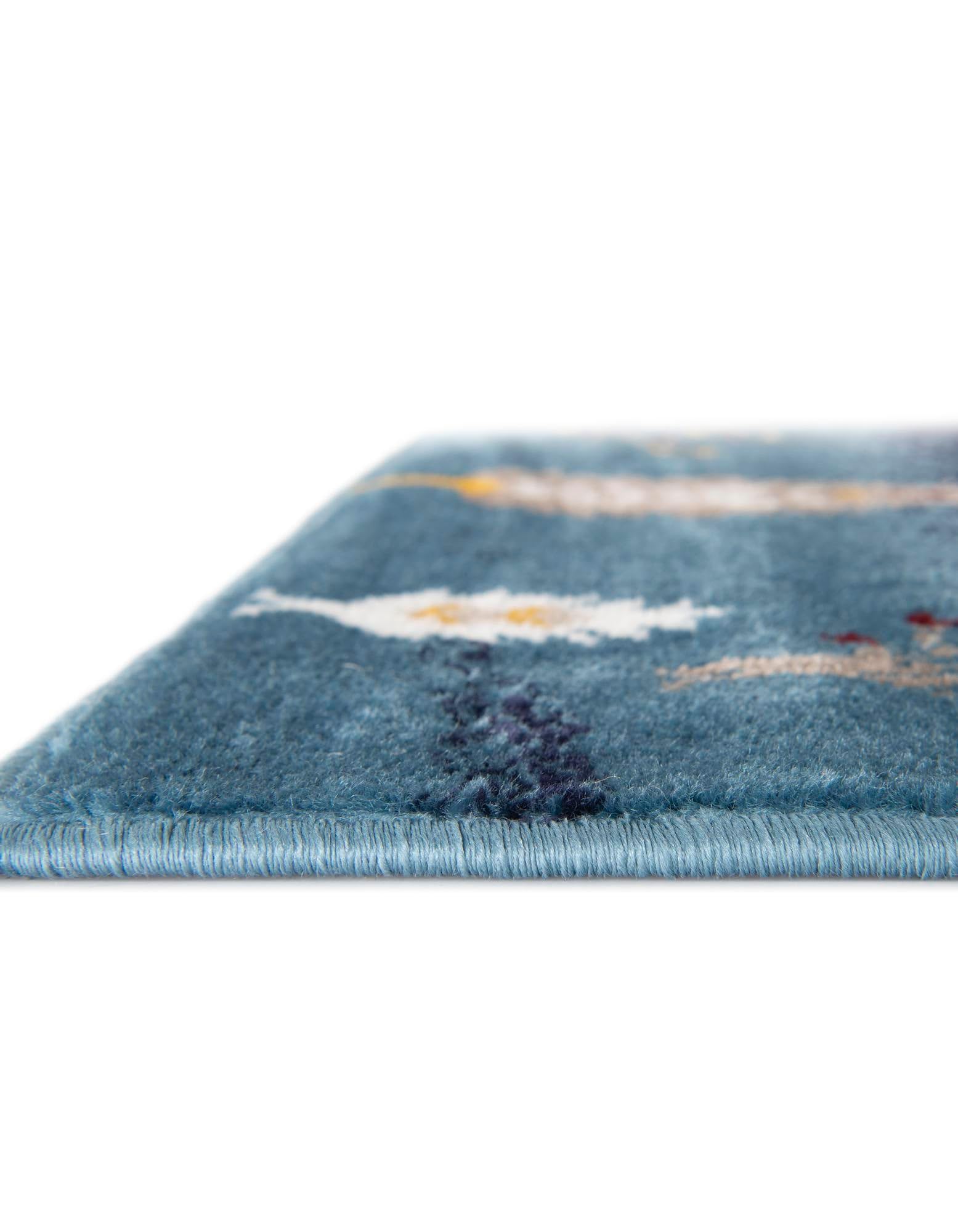 Rugs.com Laguna Collection Rug – 9x12 Blue Medium-Pile Rug Perfect for Living Rooms, Large Dining Rooms, Open Floorplans - Image 5