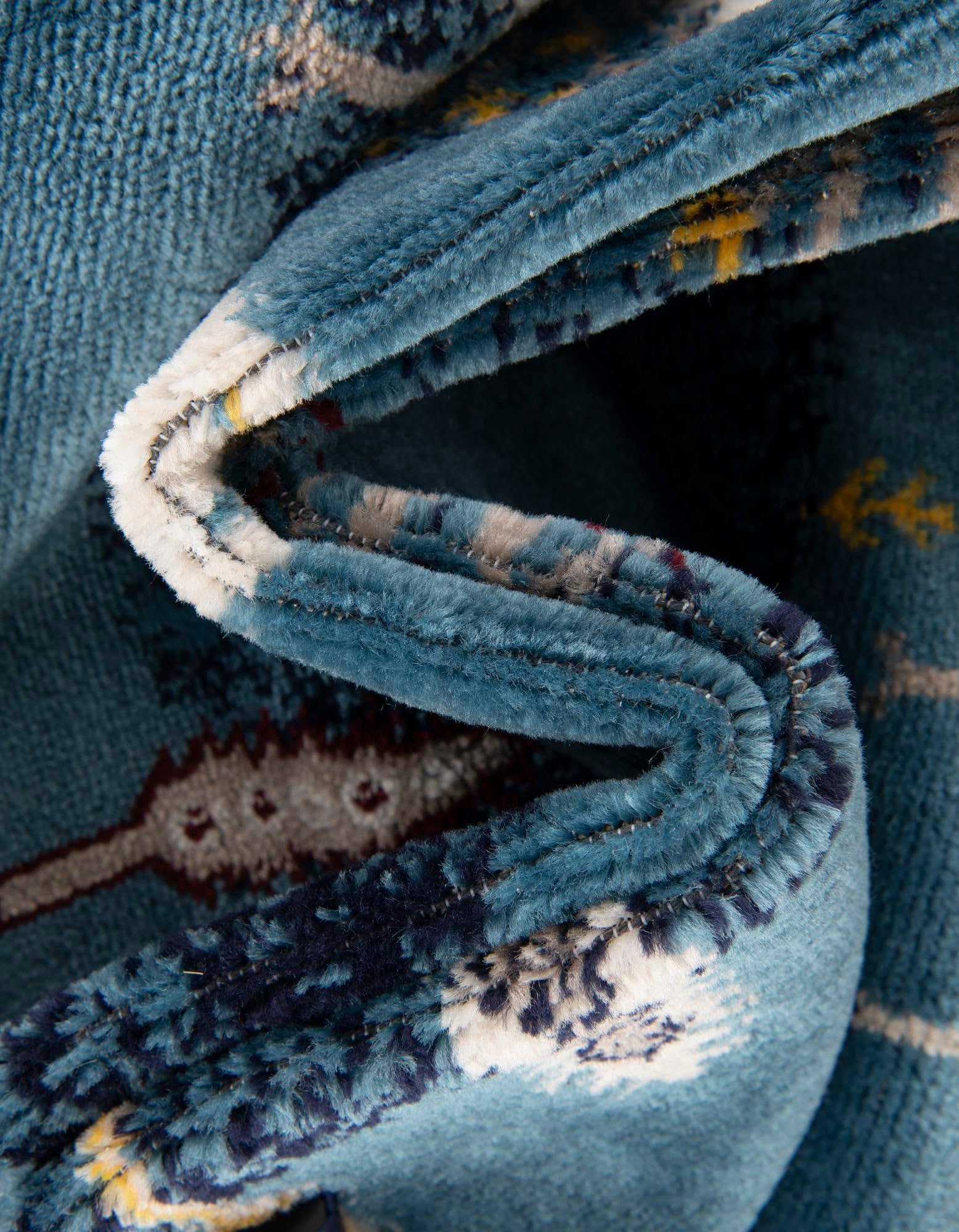 Rugs.com Laguna Collection Rug – 9x12 Blue Medium-Pile Rug Perfect for Living Rooms, Large Dining Rooms, Open Floorplans - Image 6