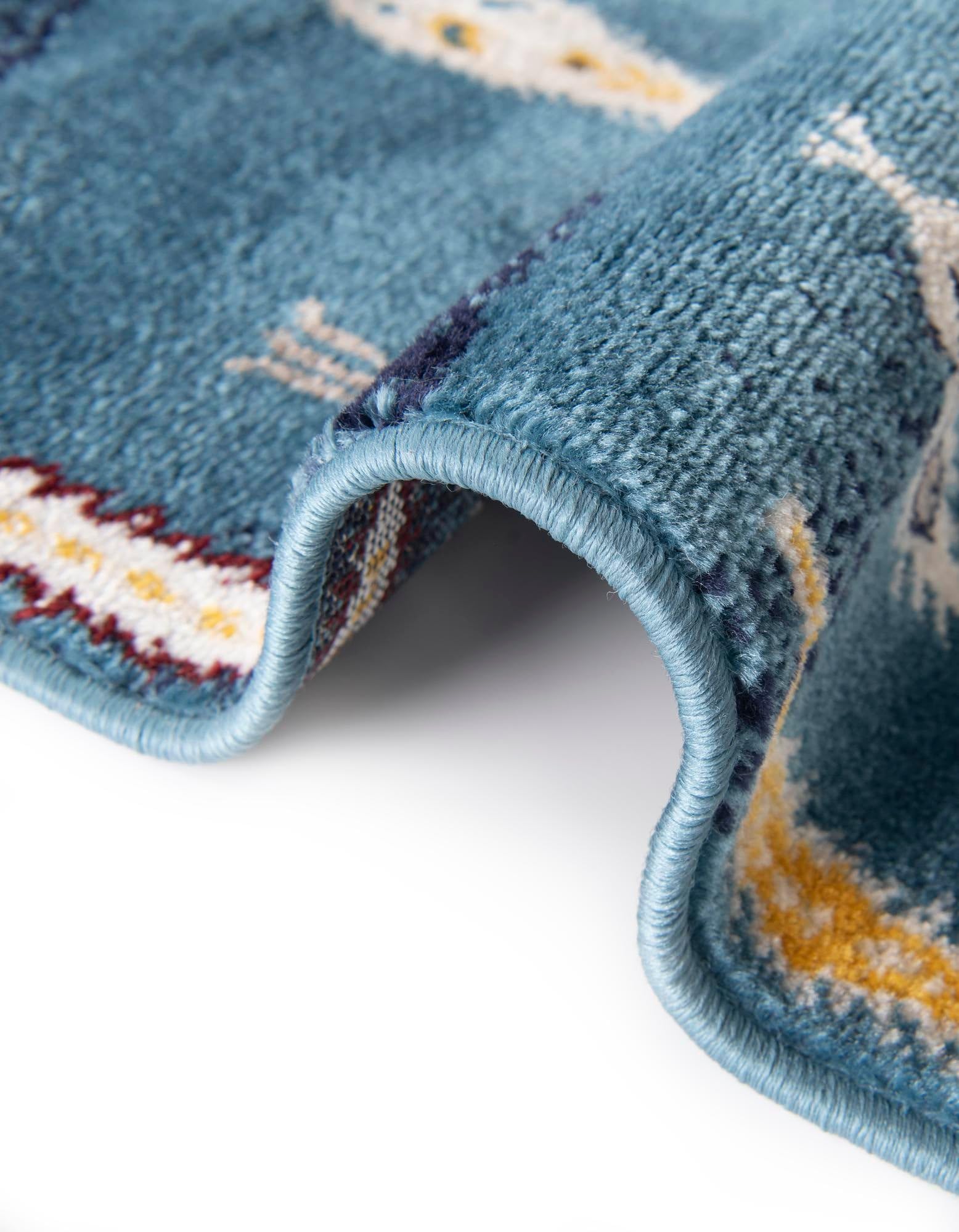 Rugs.com Laguna Collection Rug – 9x12 Blue Medium-Pile Rug Perfect for Living Rooms, Large Dining Rooms, Open Floorplans - Image 8