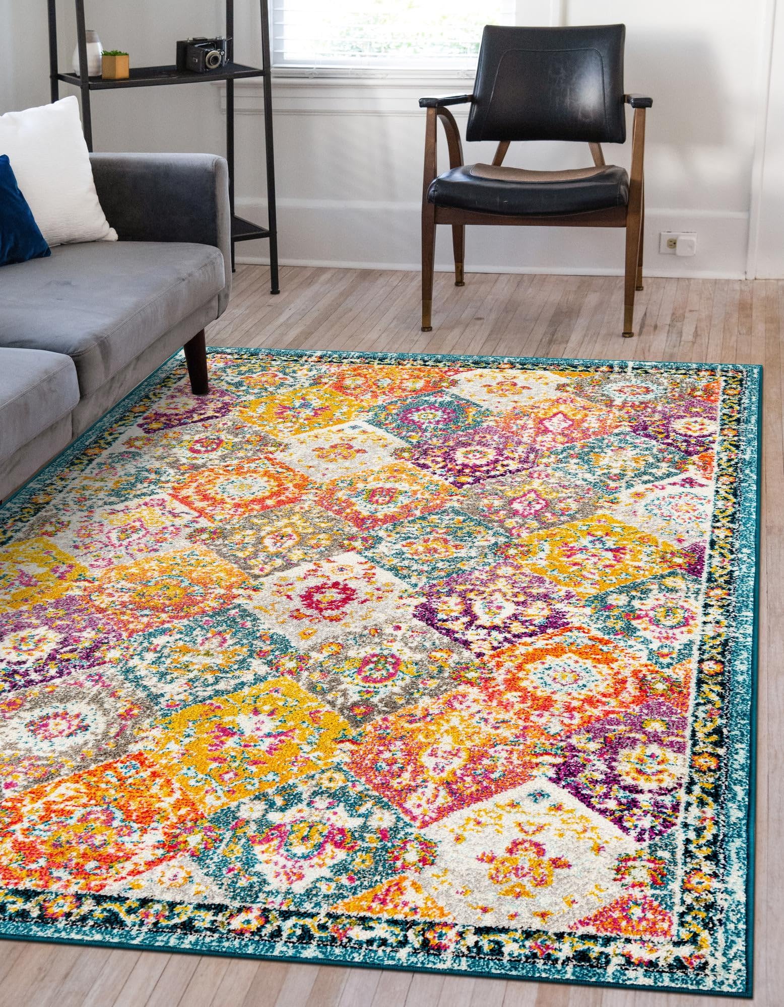 Rugs.com Madeline Collection Rug – 10x14 Multi Medium-Pile Rug Perfect for Living Rooms, Large Dining Rooms, Open Floorplans - Image 9