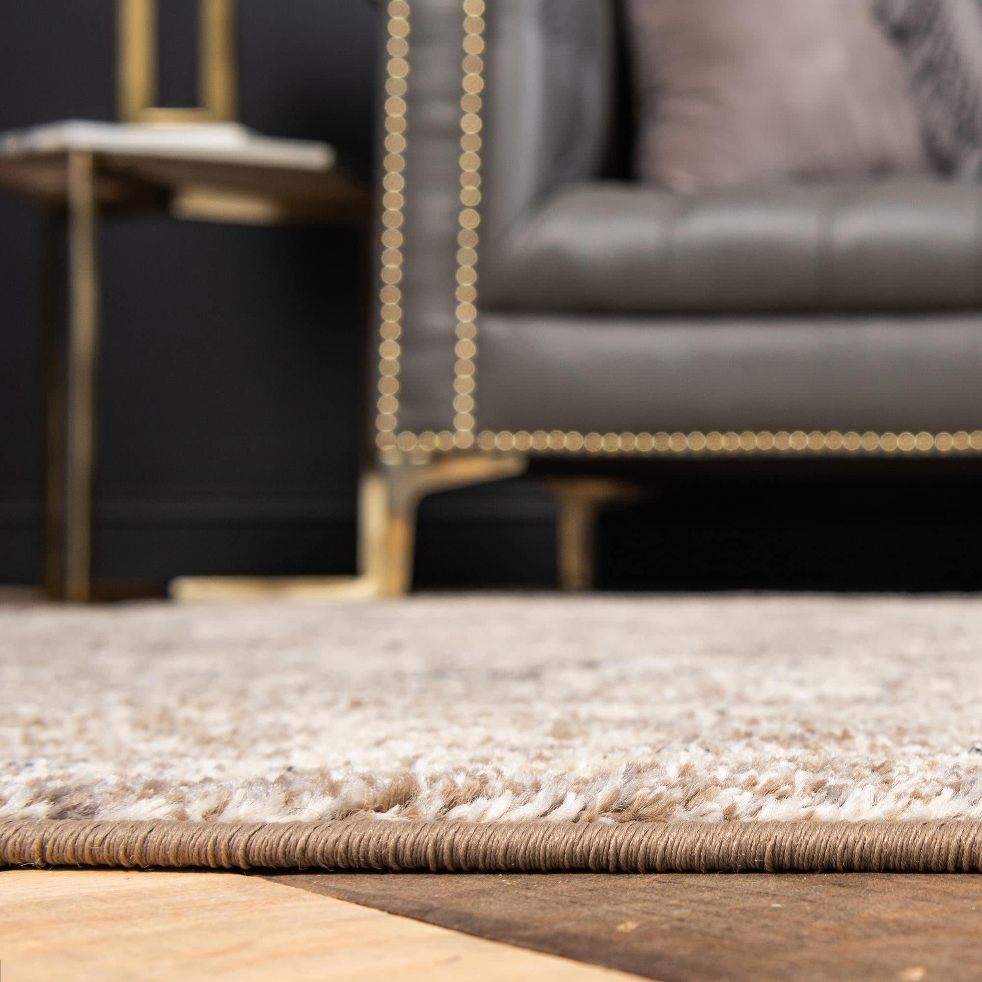 Rugs.com Madeline Collection Rug – 5' x 8' Beige Brown Medium Rug Perfect for Bedrooms, Dining Rooms, Living Rooms - Image 6