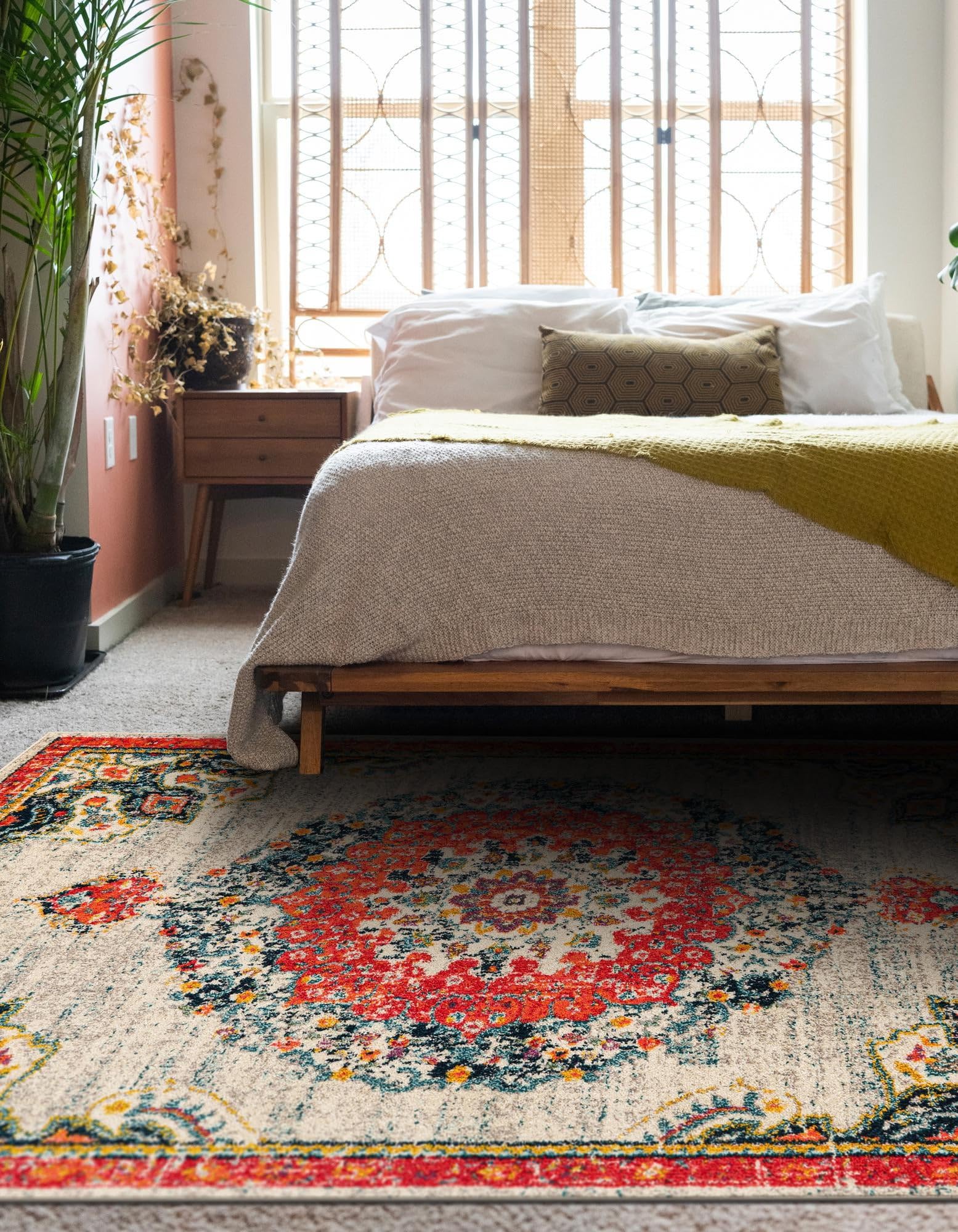 Rugs.com Madeline Collection Rug – 9x12 Ivory Medium-Pile Rug Perfect for Living Rooms, Large Dining Rooms, Open Floorplans - Image 7