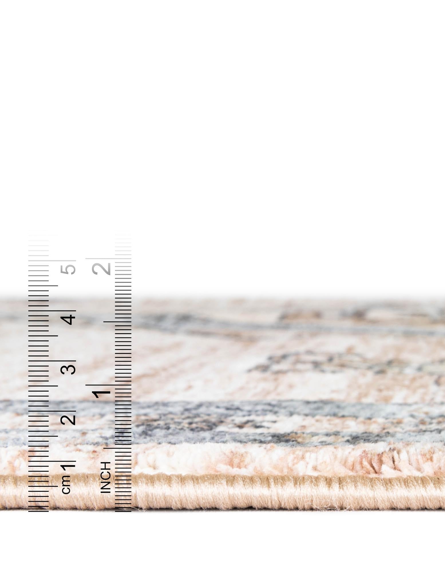 Rugs.com Medina Collection Rug – 10 Ft Runner Ivory and Beige Medium-Pile Rug Perfect for Hallways, Entryways - Image 9