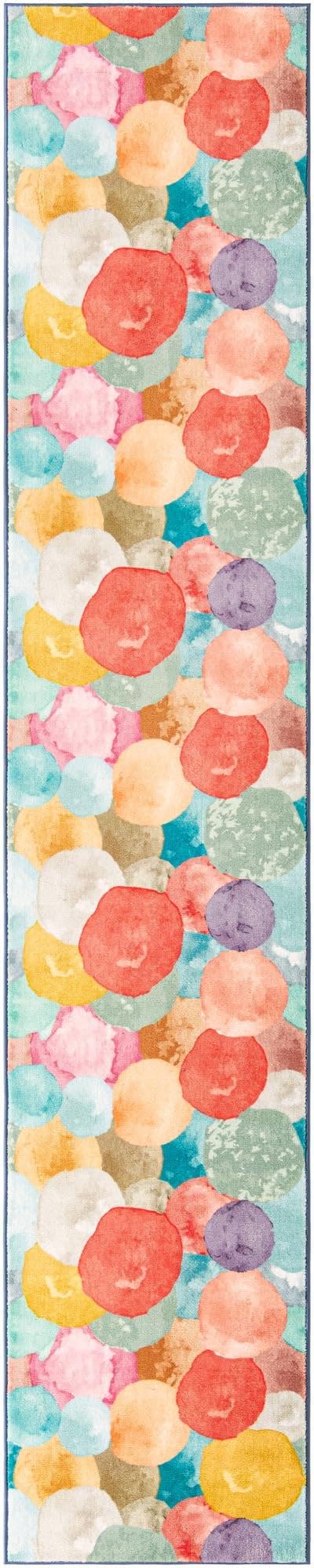 Rugs.com Medina Collection Rug – 13 Ft Runner Multi Medium-Pile Rug Perfect for Hallways, Entryways - Image 4