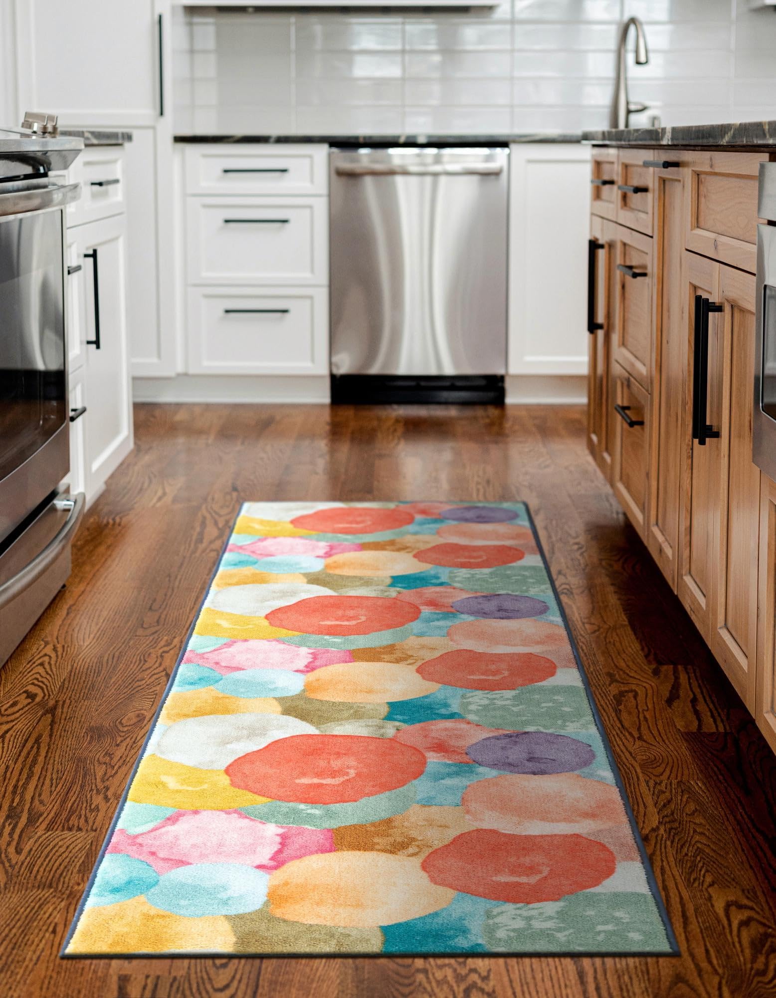 Rugs.com Medina Collection Rug – 13 Ft Runner Multi Medium-Pile Rug Perfect for Hallways, Entryways - Image 5