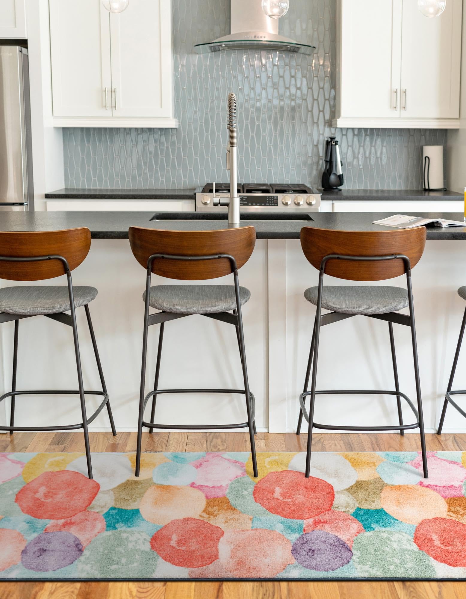 Rugs.com Medina Collection Rug – 13 Ft Runner Multi Medium-Pile Rug Perfect for Hallways, Entryways - Image 6