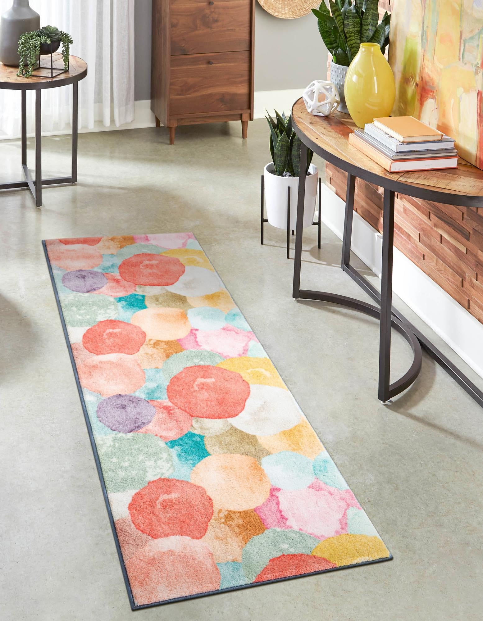 Rugs.com Medina Collection Rug – 13 Ft Runner Multi Medium-Pile Rug Perfect for Hallways, Entryways - Image 8