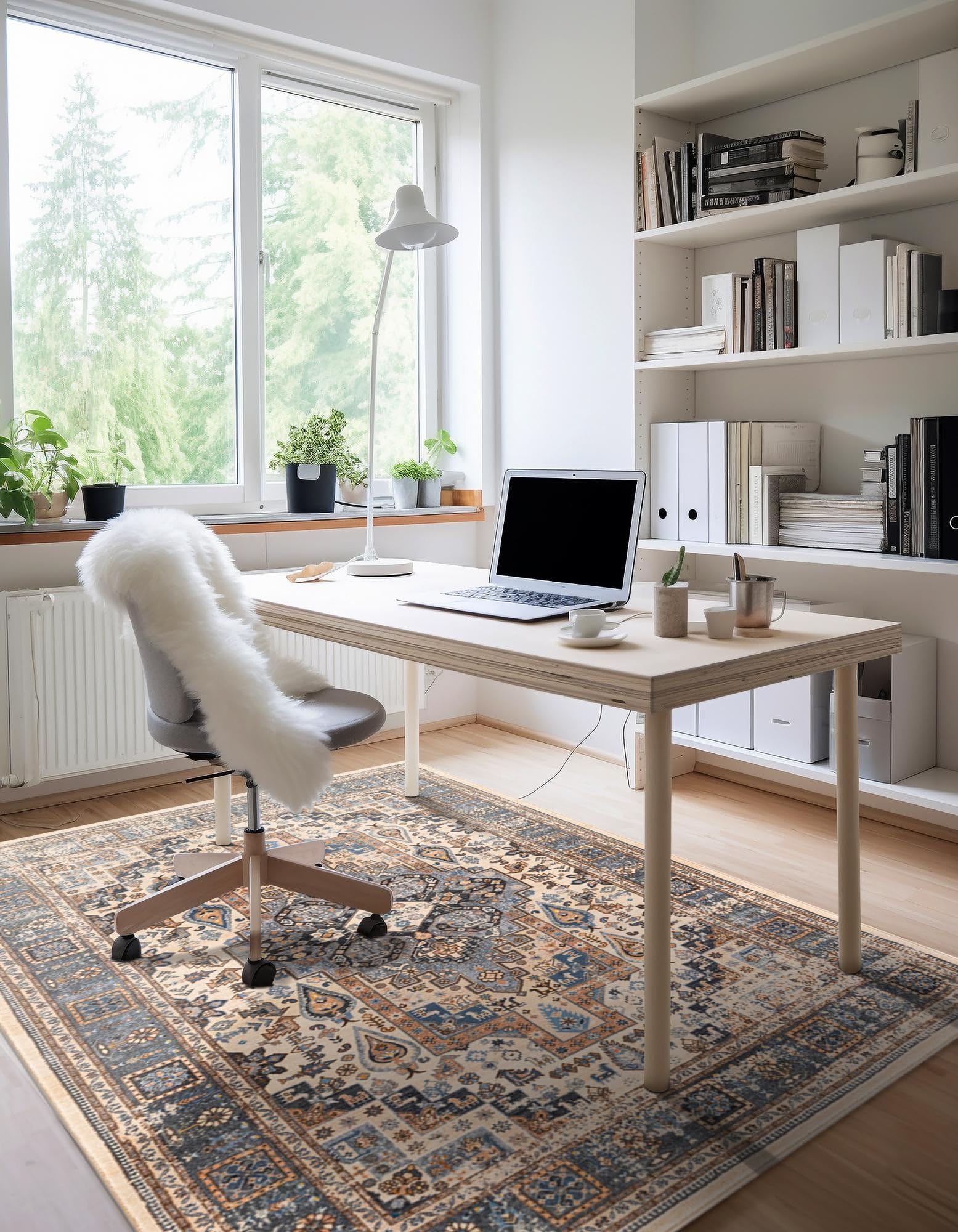 Rugs.com Medina Collection Rug – 2x3 Tan Medium-Pile Rug Perfect for Entryways, Kitchens, Breakfast Nooks, Accent Pieces - Image 5