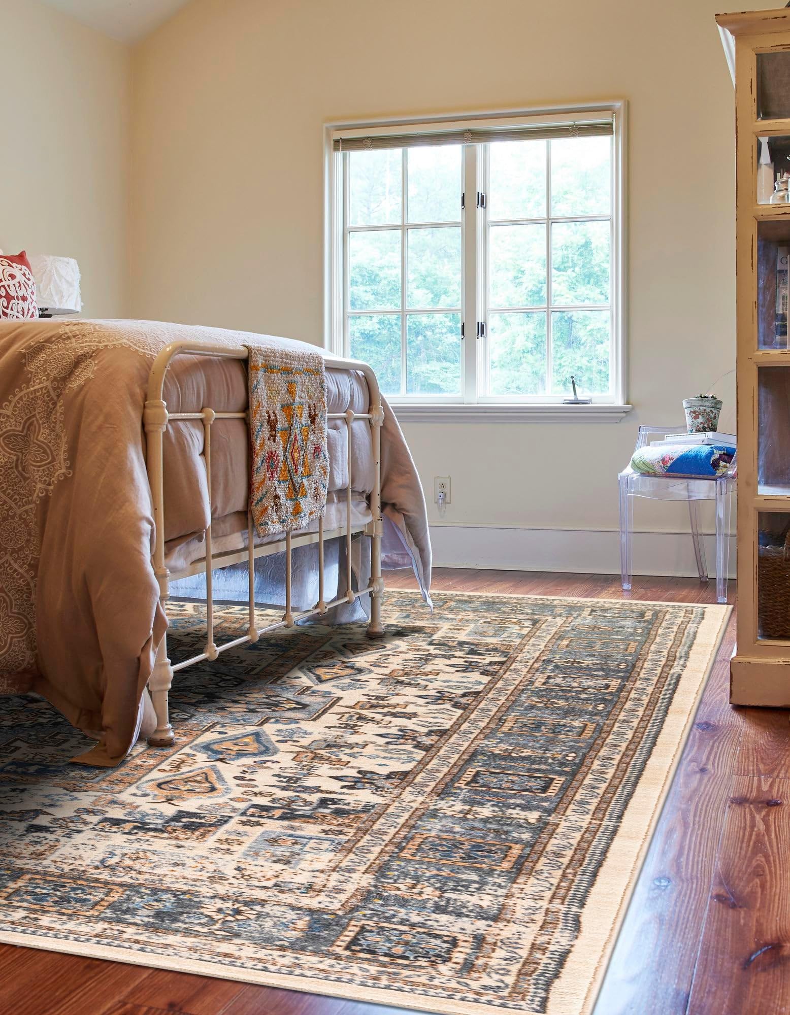 Rugs.com Medina Collection Rug – 2x3 Tan Medium-Pile Rug Perfect for Entryways, Kitchens, Breakfast Nooks, Accent Pieces - Image 6