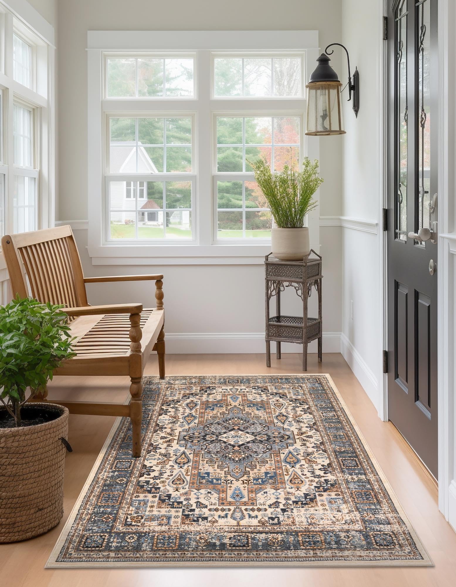 Rugs.com Medina Collection Rug – 2x3 Tan Medium-Pile Rug Perfect for Entryways, Kitchens, Breakfast Nooks, Accent Pieces - Image 7