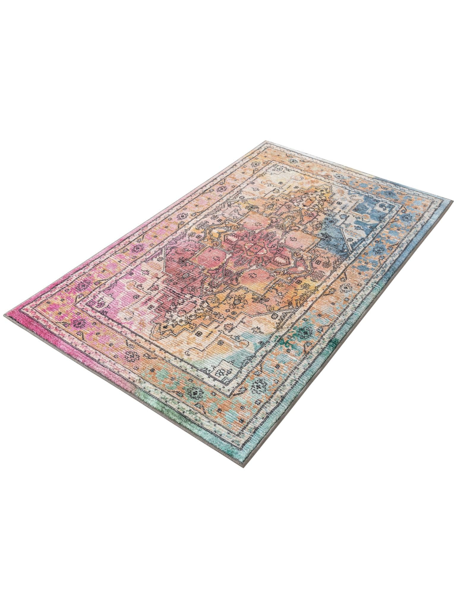 Rugs.com Medina Collection Rug – 3x5 Multi Medium-Pile Rug Perfect for Entryways, Kitchens, Breakfast Nooks, Accent Pieces - Image 3