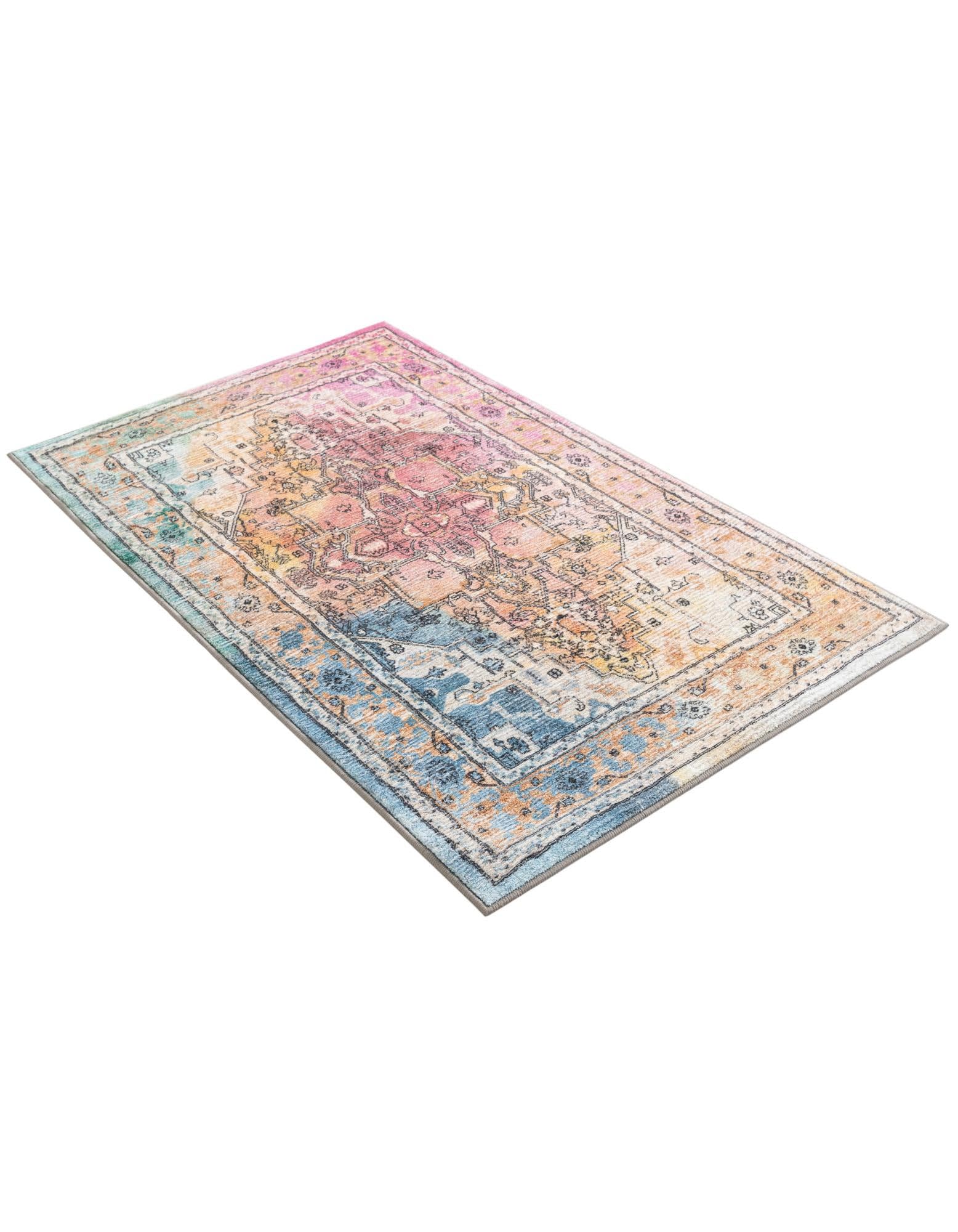 Rugs.com Medina Collection Rug – 3x5 Multi Medium-Pile Rug Perfect for Entryways, Kitchens, Breakfast Nooks, Accent Pieces - Image 4