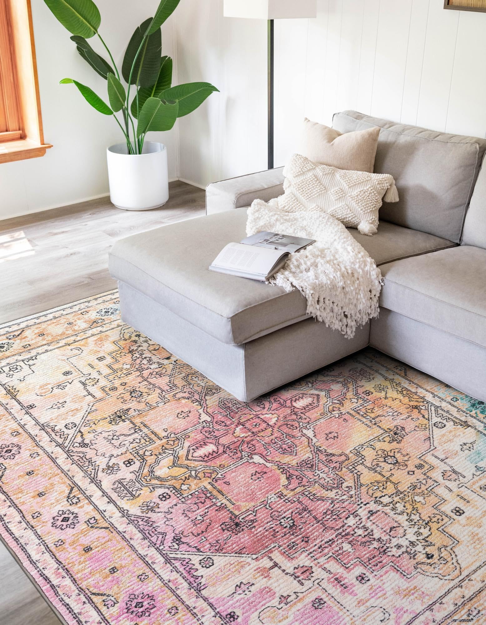 Rugs.com Medina Collection Rug – 3x5 Multi Medium-Pile Rug Perfect for Entryways, Kitchens, Breakfast Nooks, Accent Pieces - Image 5