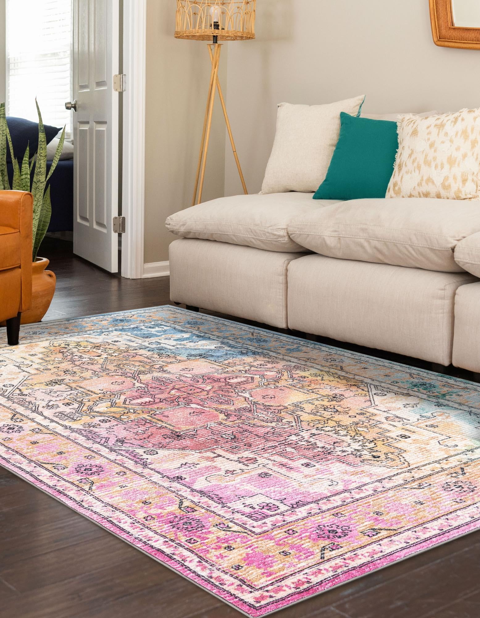 Rugs.com Medina Collection Rug – 3x5 Multi Medium-Pile Rug Perfect for Entryways, Kitchens, Breakfast Nooks, Accent Pieces - Image 7