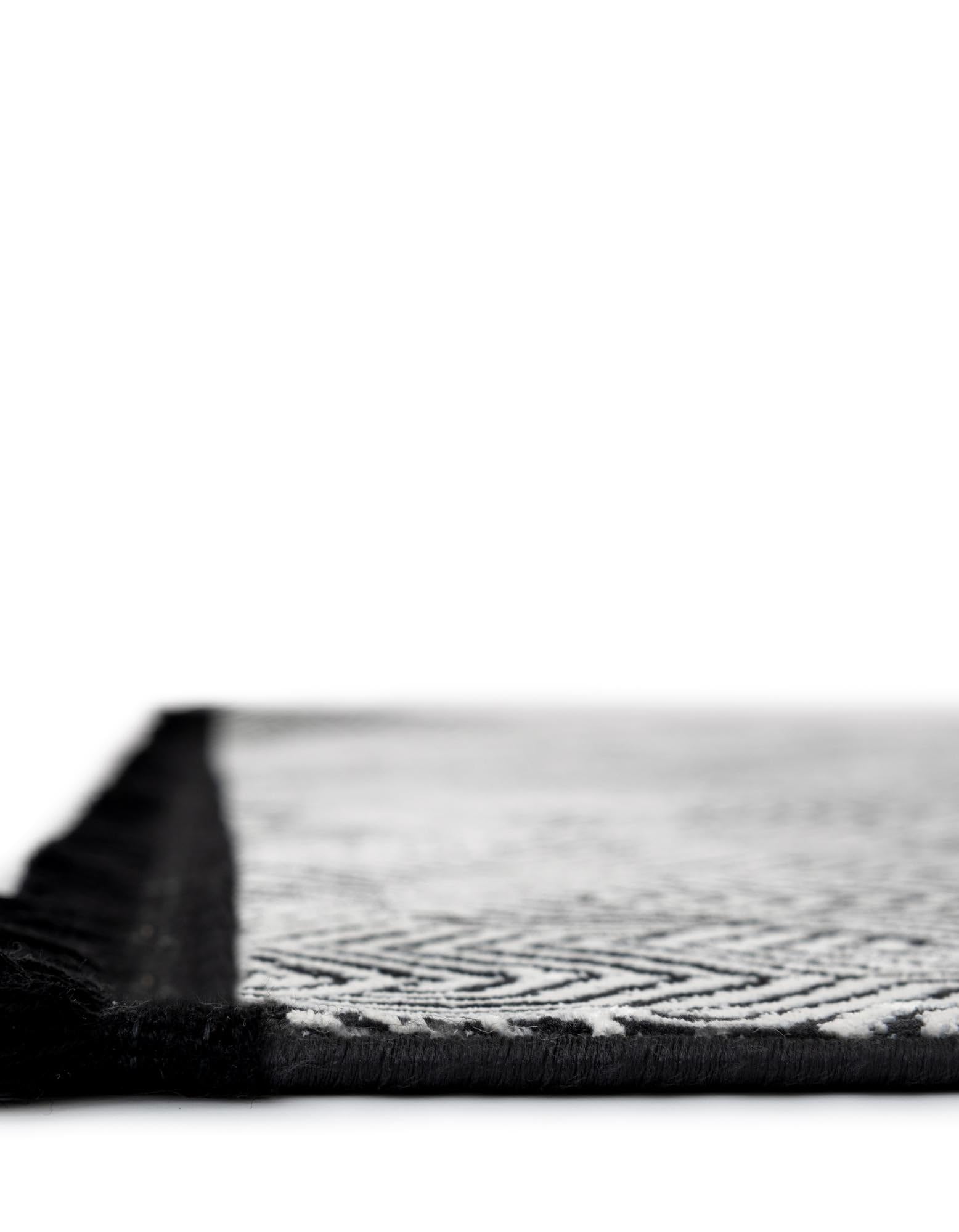 Rugs.com Milano Collection Rug – 6x9 Black and White Medium-Pile Rug Perfect for Bedrooms, Dining Rooms, Living Rooms - Image 3