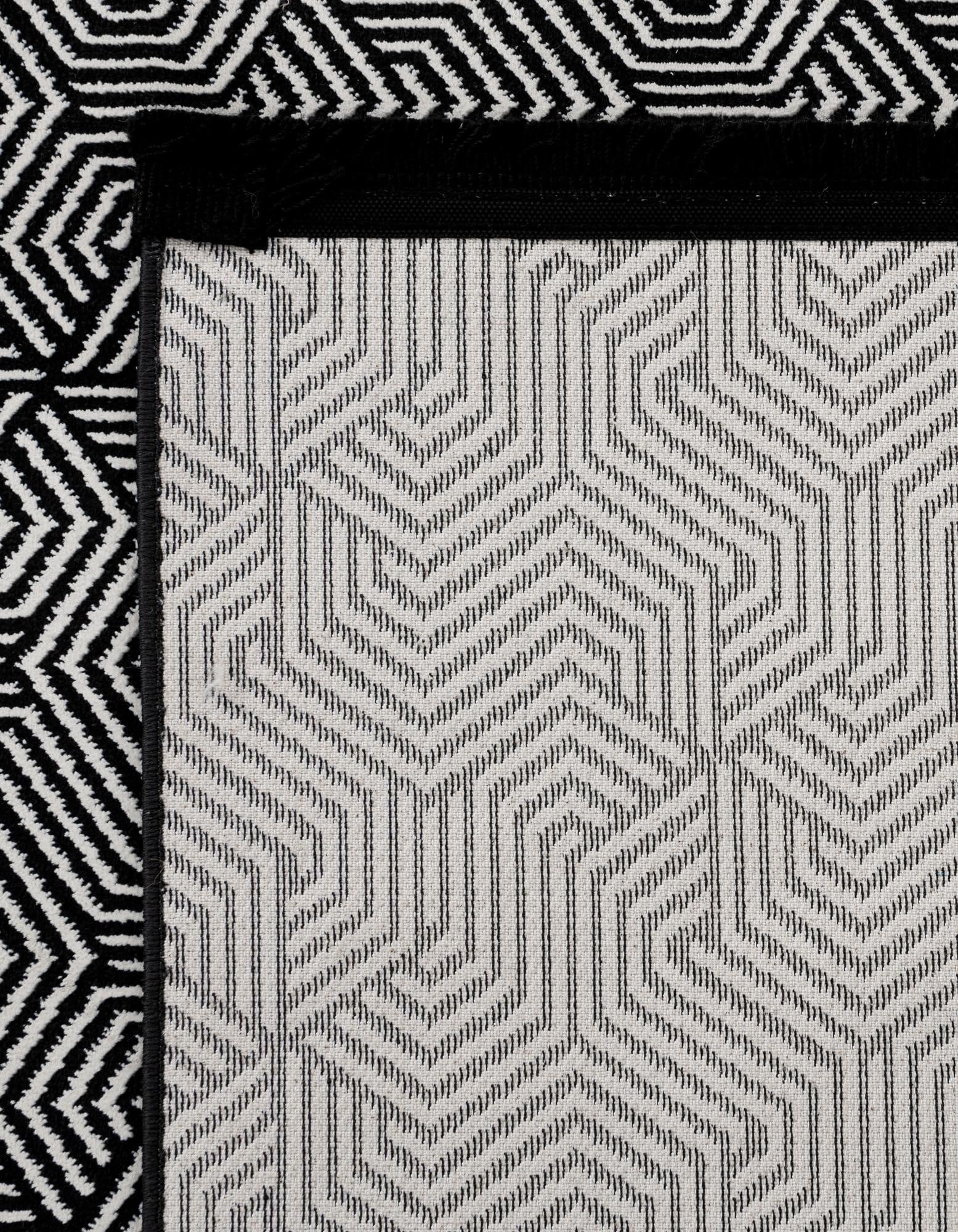 Rugs.com Milano Collection Rug – 6x9 Black and White Medium-Pile Rug Perfect for Bedrooms, Dining Rooms, Living Rooms - Image 5