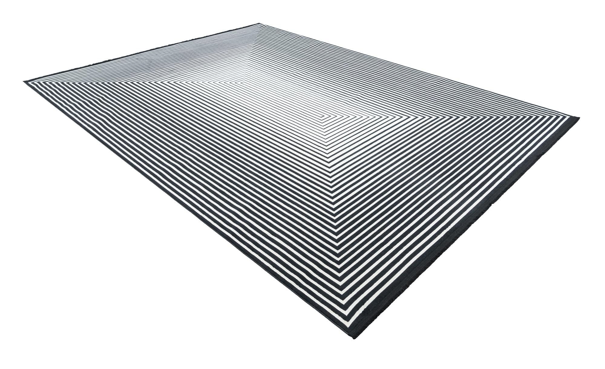 Rugs.com Milano Collection Rug – 9x12 Black and White Medium-Pile Rug Perfect for Living Rooms, Large Dining Rooms, Open Floorplans - Image 4