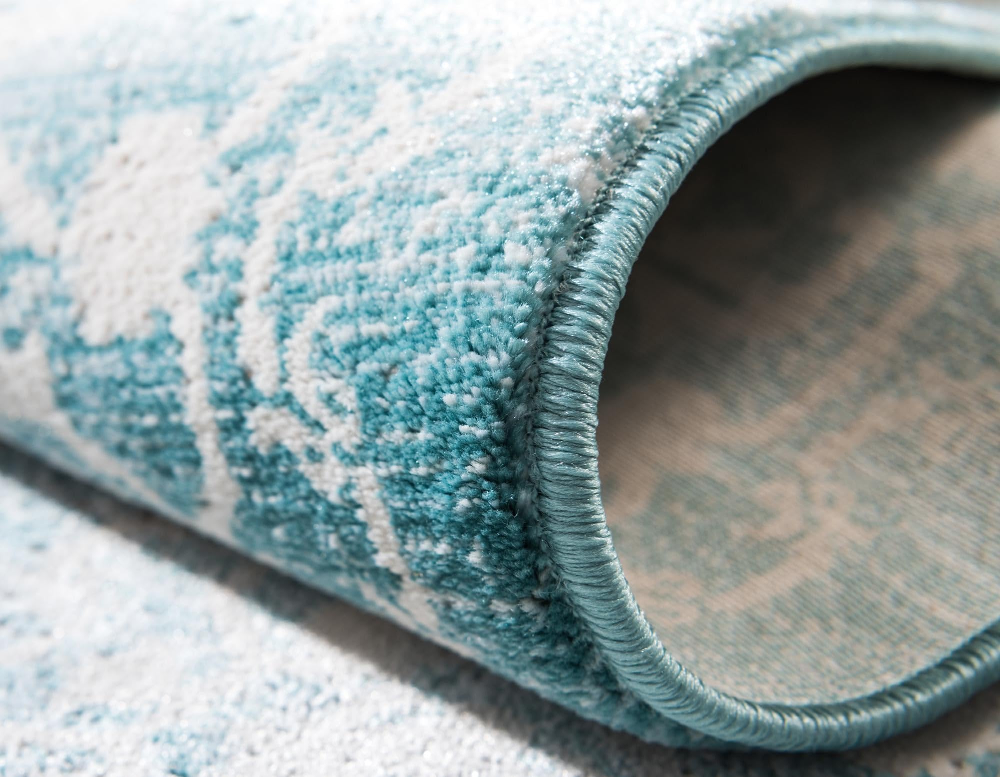 Rugs.com Modern Classical Collection Rug – 3x5 Light Blue Medium-Pile Rug Perfect for Entryways, Kitchens, Breakfast Nooks, Accent Pieces - Image 6