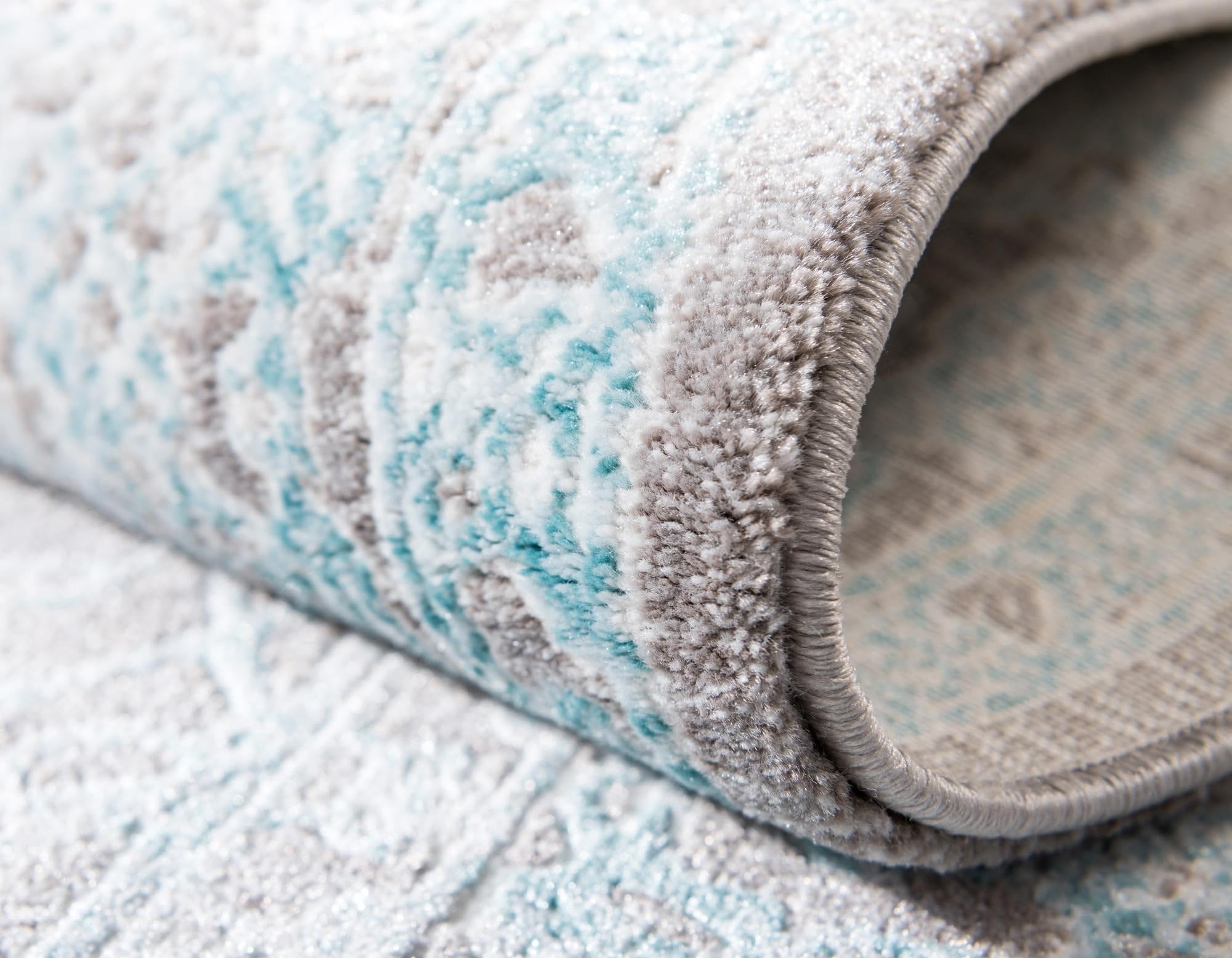 Rugs.com Modern Classical Collection Rug – 3x5 Light Blue Medium-Pile Rug Perfect for Entryways, Kitchens, Breakfast Nooks, Accent Pieces - Image 6