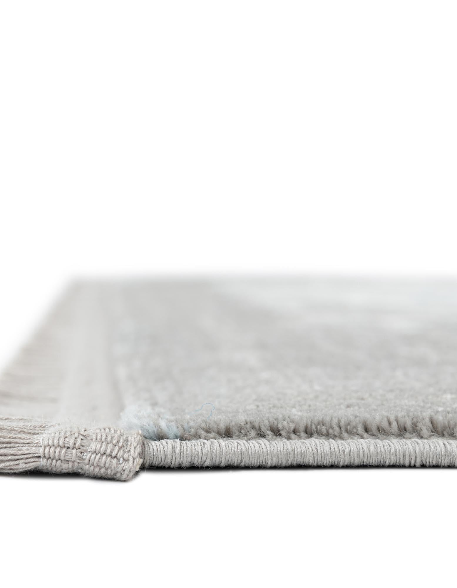 Rugs.com Modern Classical Collection Rug – 4 Ft Square Light Blue Medium-Pile Rug Perfect for Living Rooms, Kitchens, Entryways - Image 6