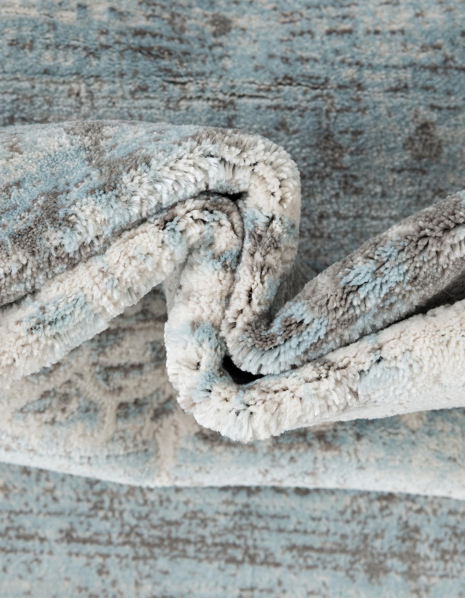 Rugs.com Modern Classical Collection Rug – 4 Ft Square Light Blue Medium-Pile Rug Perfect for Living Rooms, Kitchens, Entryways - Image 7