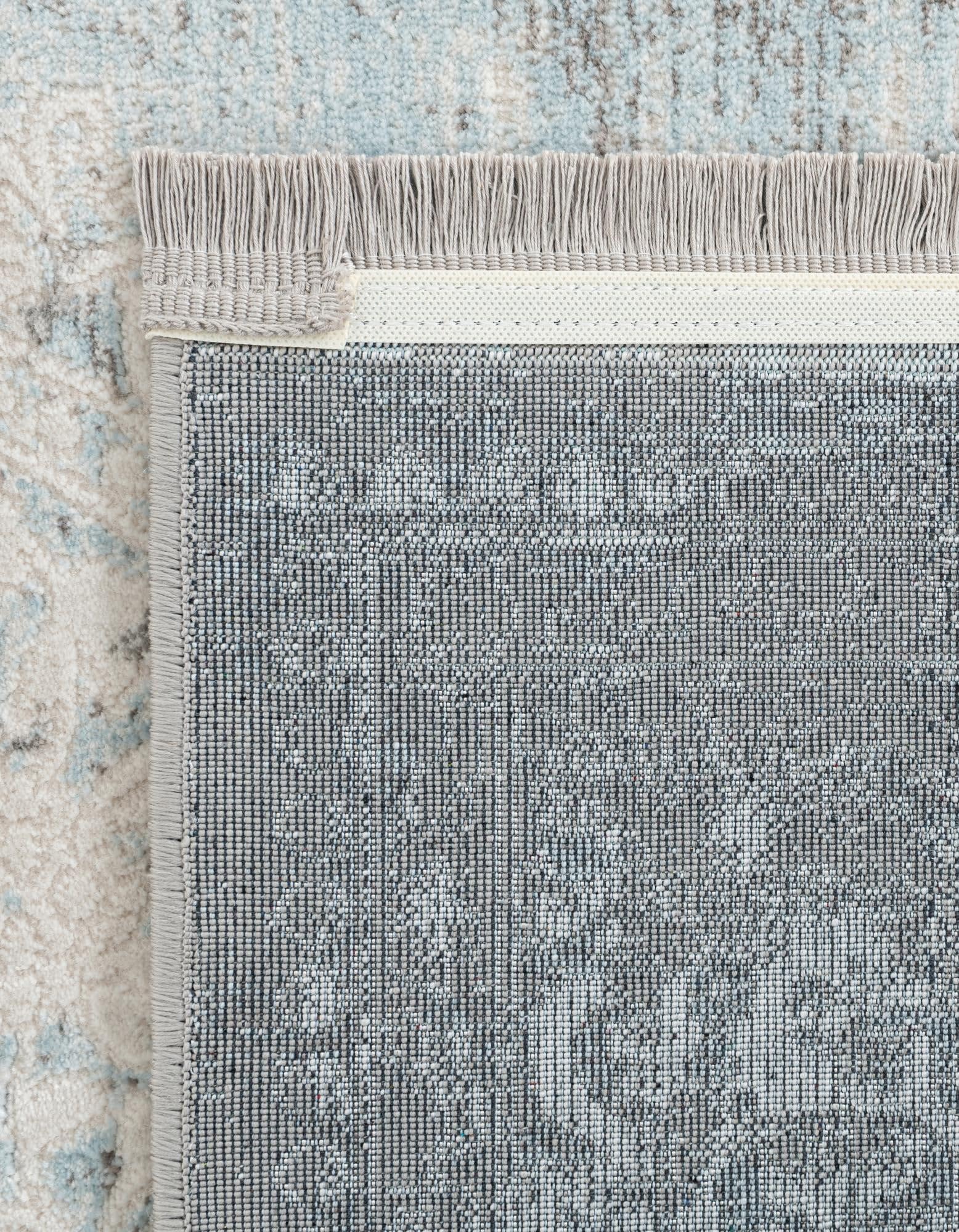 Rugs.com Modern Classical Collection Rug – 4 Ft Square Light Blue Medium-Pile Rug Perfect for Living Rooms, Kitchens, Entryways - Image 8