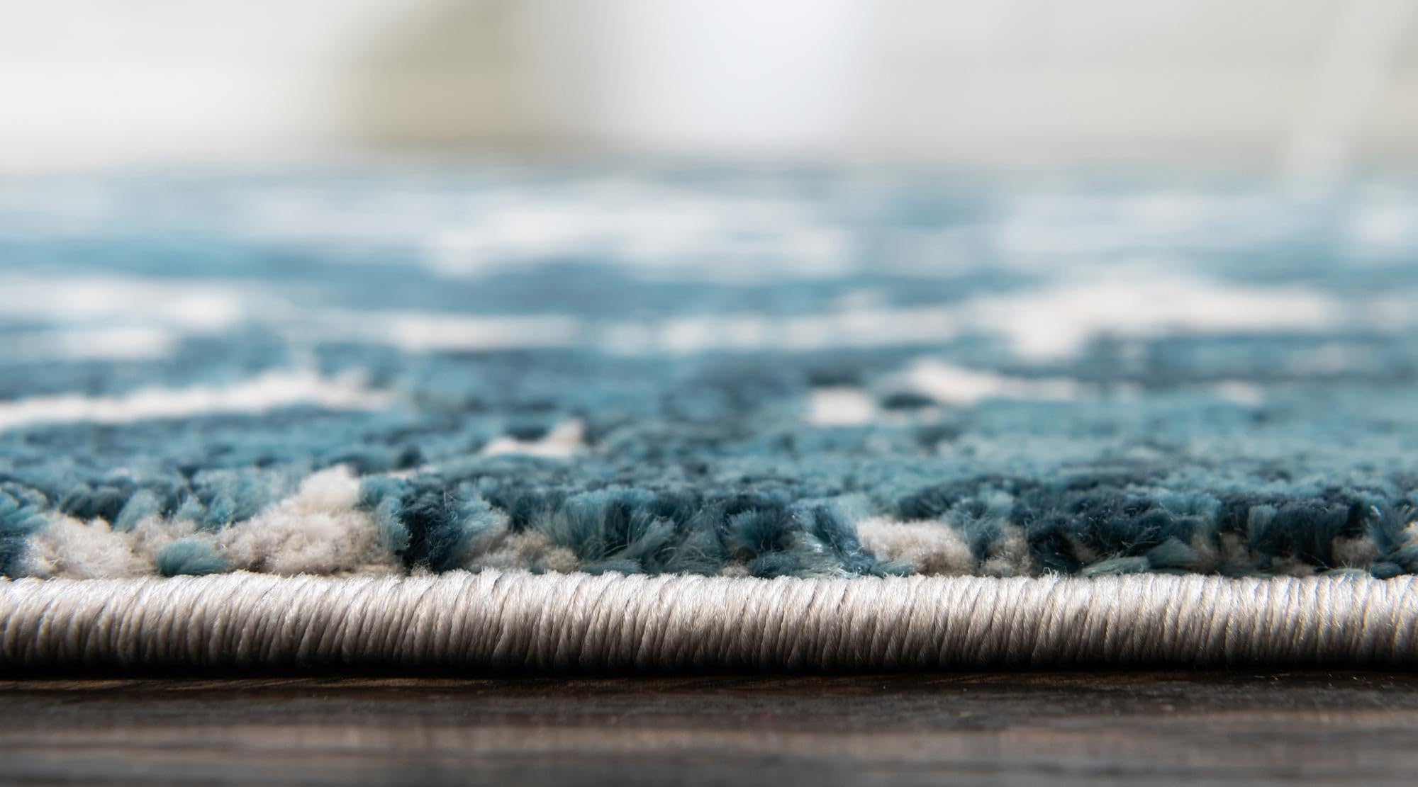 Rugs.com Oasis Collection Rug – 8x10 Blue Medium-Pile Rug Perfect for Living Rooms, Large Dining Rooms, Open Floorplans - Image 5