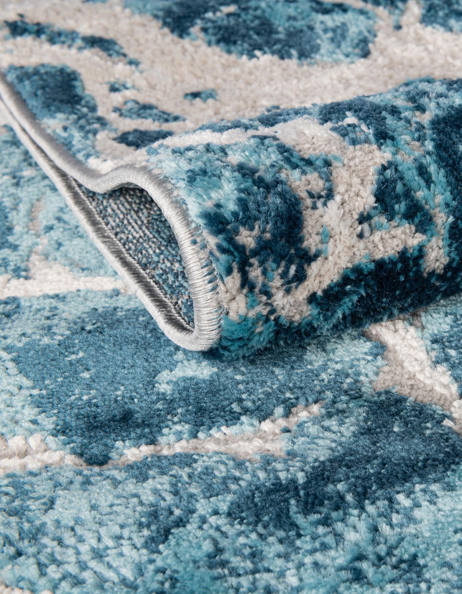 Rugs.com Oasis Collection Rug – 8x10 Blue Medium-Pile Rug Perfect for Living Rooms, Large Dining Rooms, Open Floorplans - Image 6