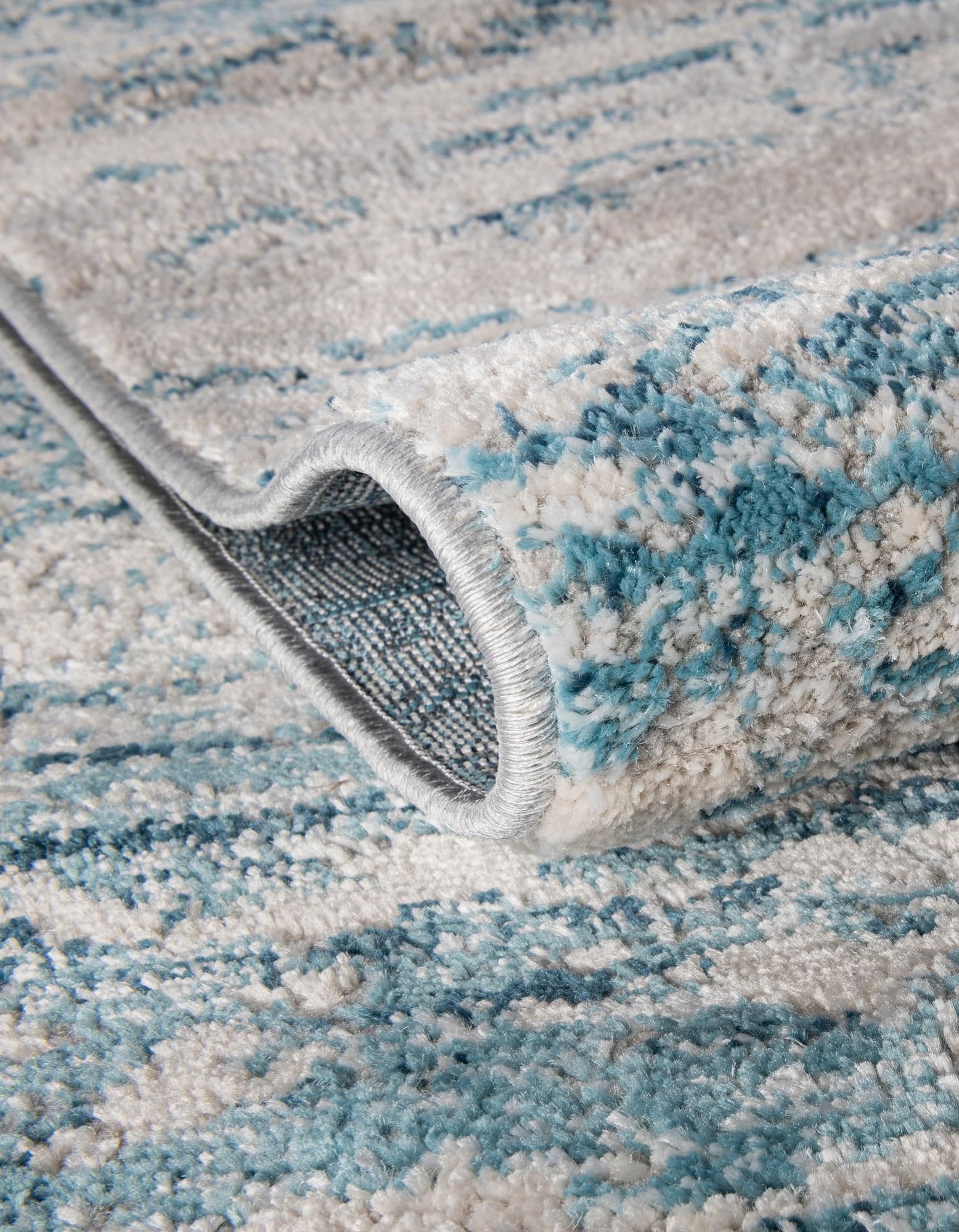 Rugs.com Oasis Collection Rug – 8x10 Oval Blue Medium-Pile Rug Perfect for Living Rooms, Large Dining Rooms, Open Floorplans - Image 7