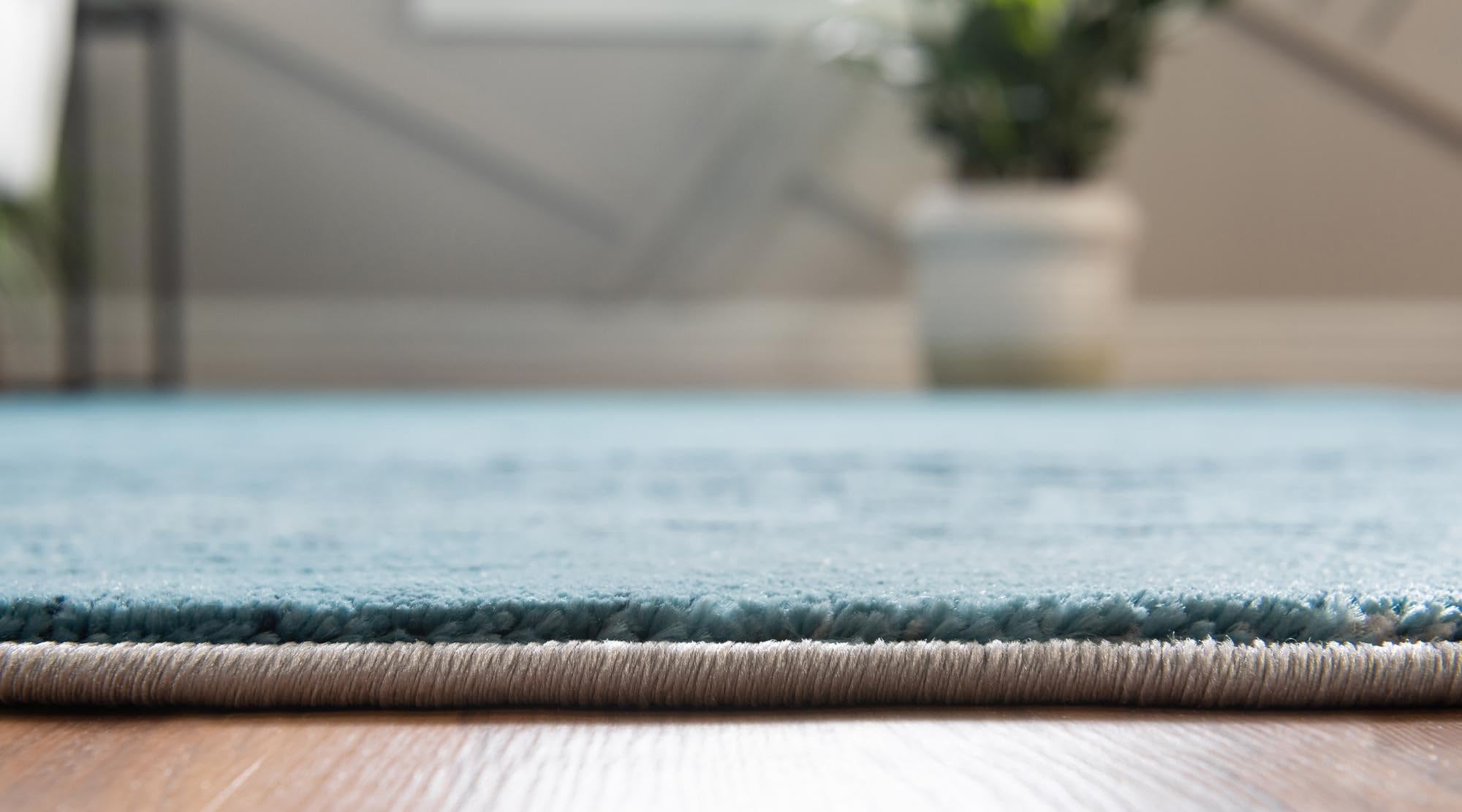 Rugs.com Oasis Collection Rug – 9x12 Blue Medium-Pile Rug Perfect for Living Rooms, Large Dining Rooms, Open Floorplans - Image 5