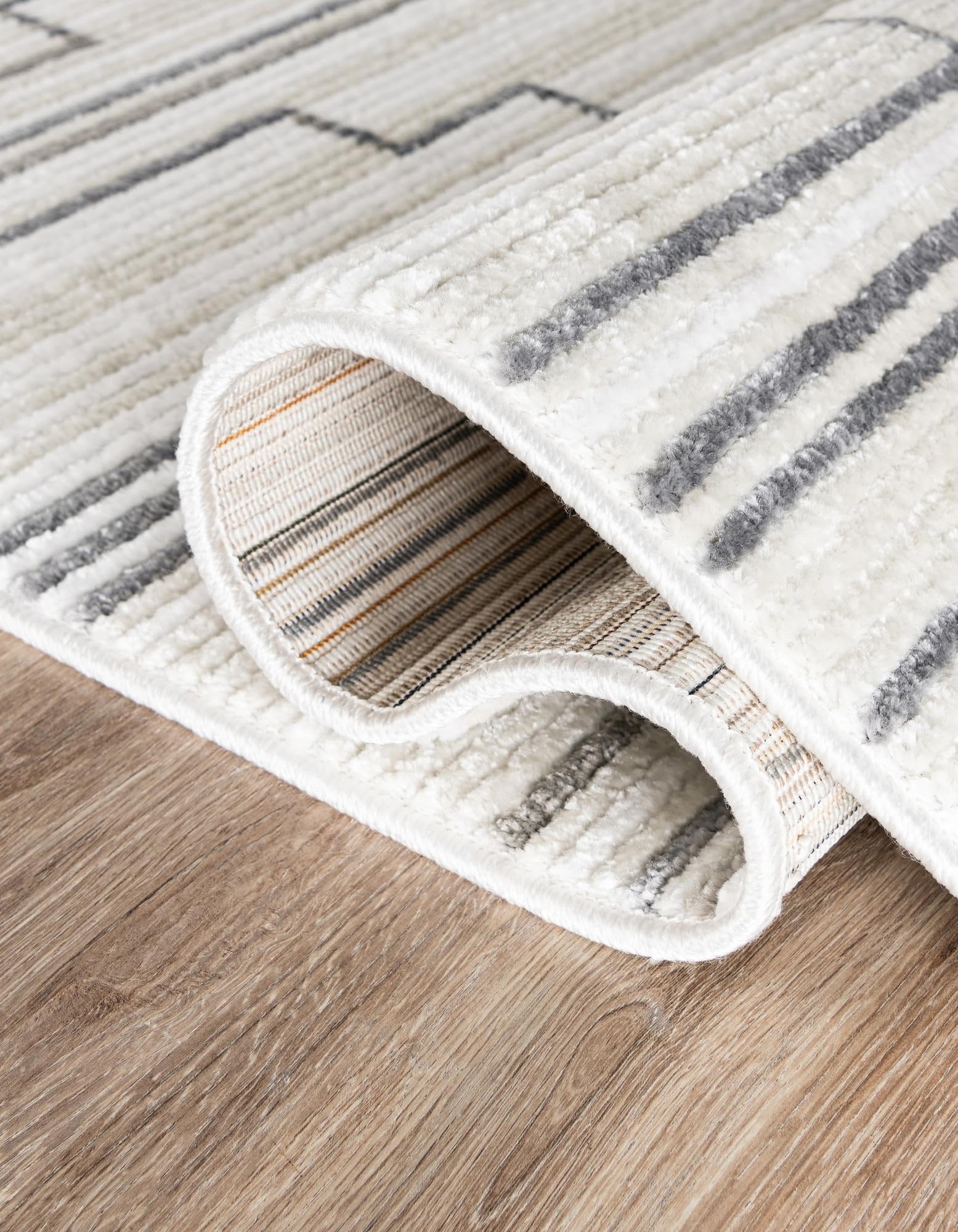 Rugs.com Odyssey Collection Rug – 10 Ft Runner Ivory Medium-Pile Rug Perfect for Hallways, Entryways - Image 5