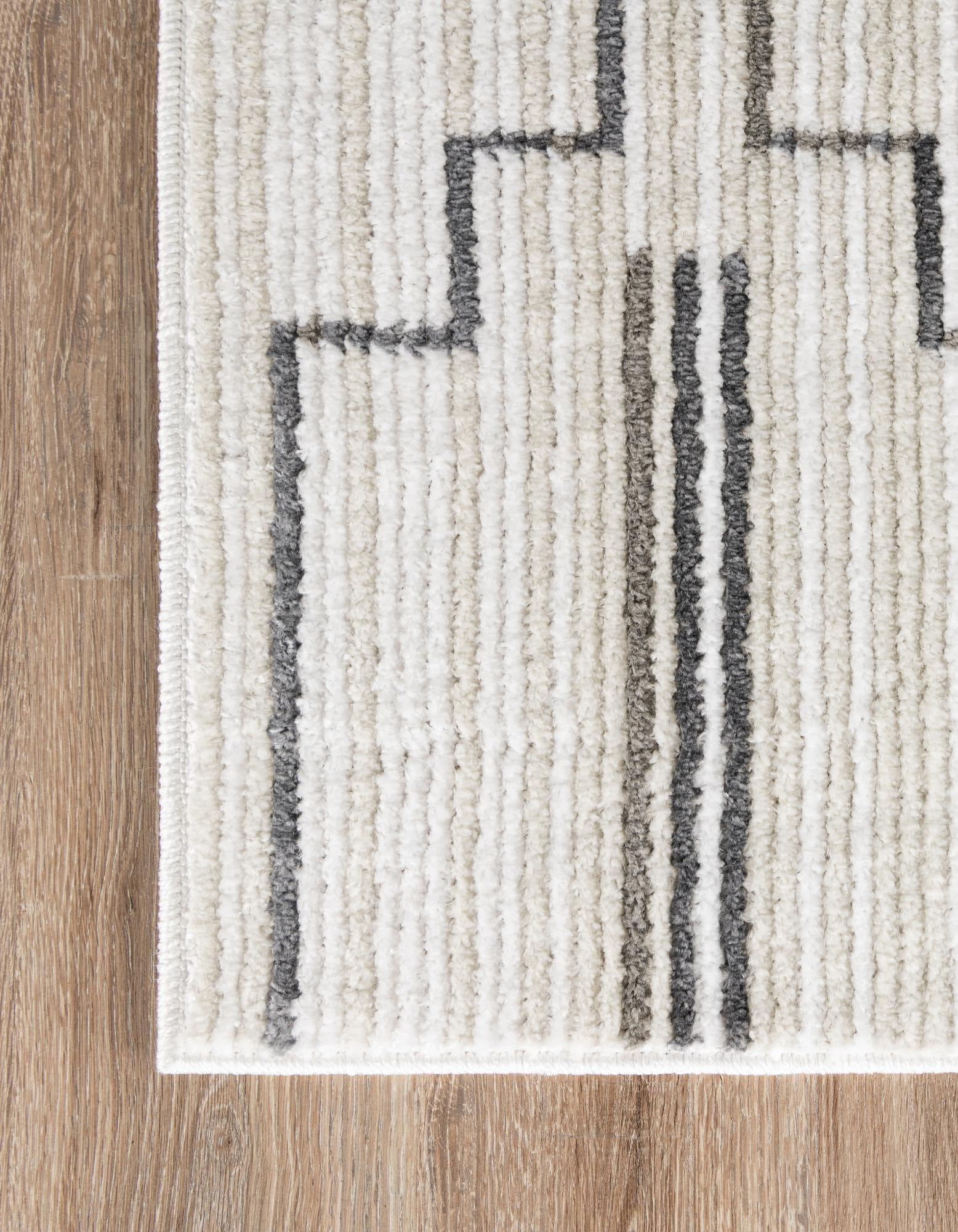 Rugs.com Odyssey Collection Rug – 10 Ft Runner Ivory Medium-Pile Rug Perfect for Hallways, Entryways - Image 7