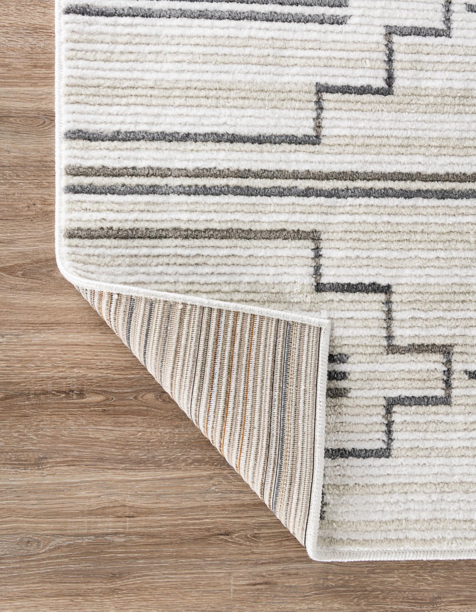 Rugs.com Odyssey Collection Rug – 10 Ft Runner Ivory Medium-Pile Rug Perfect for Hallways, Entryways - Image 8