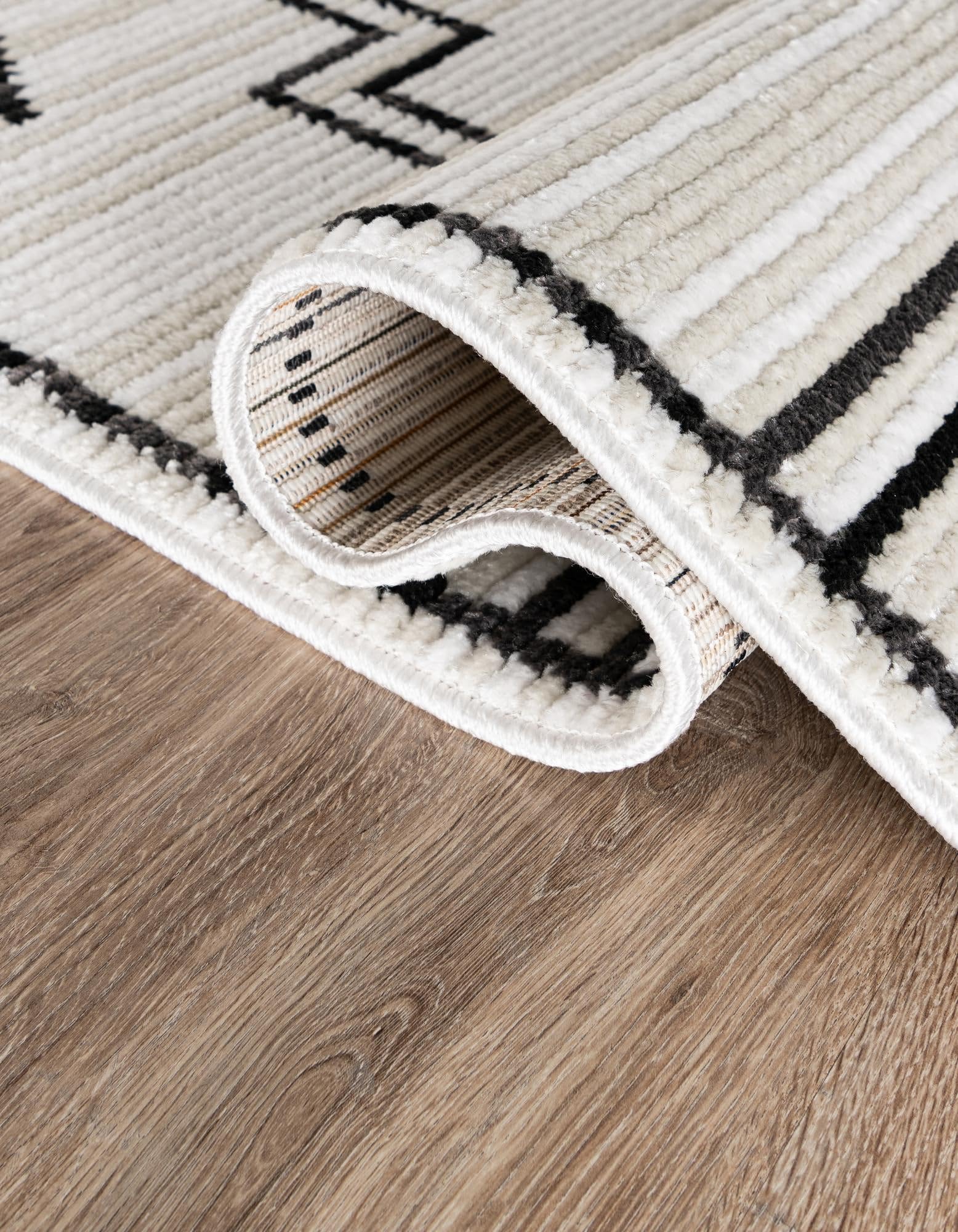 Rugs.com Odyssey Collection Rug – 10 Ft Runner Ivory Medium-Pile Rug Perfect for Hallways, Entryways - Image 4