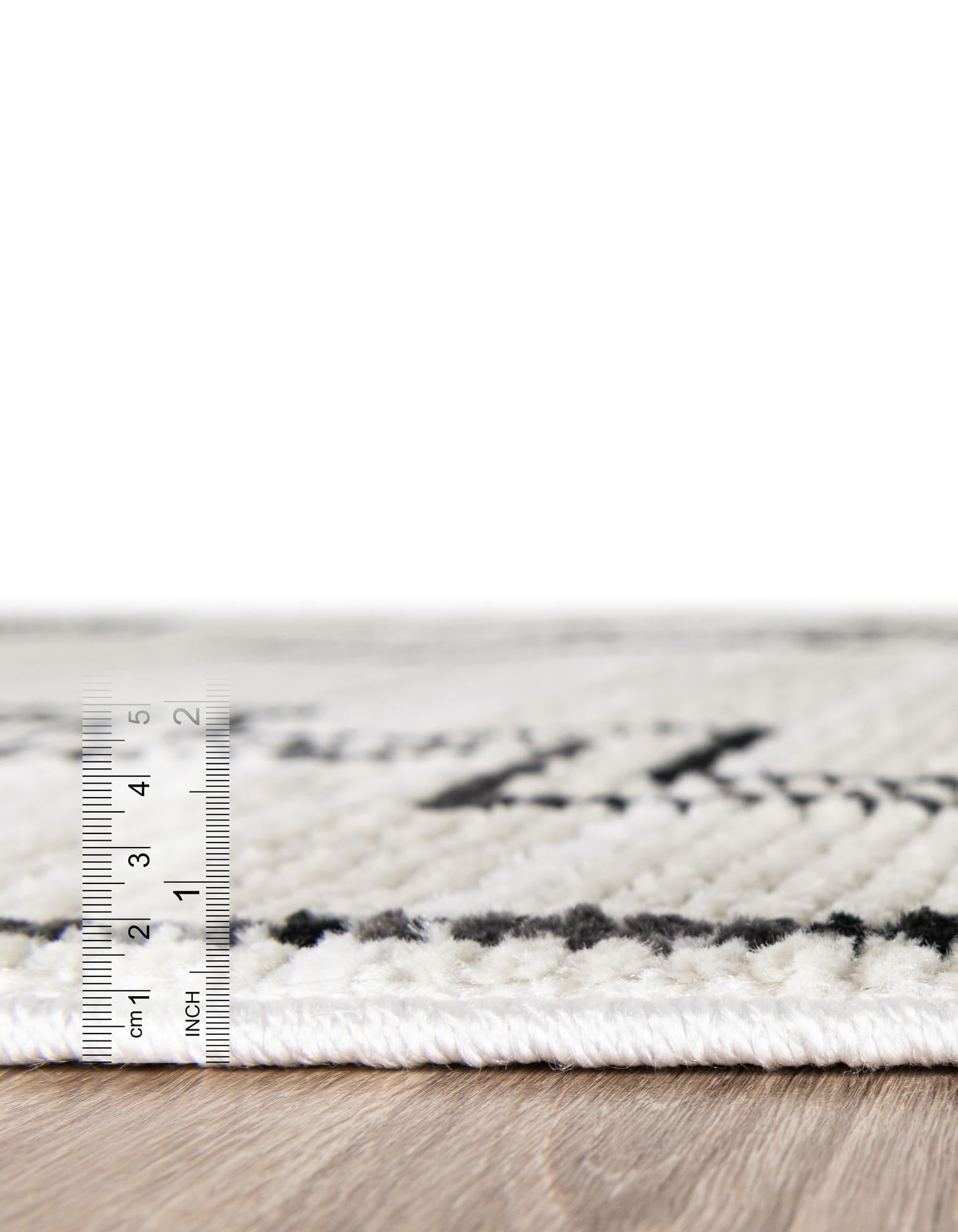 Rugs.com Odyssey Collection Rug – 10 Ft Runner Ivory Medium-Pile Rug Perfect for Hallways, Entryways - Image 5