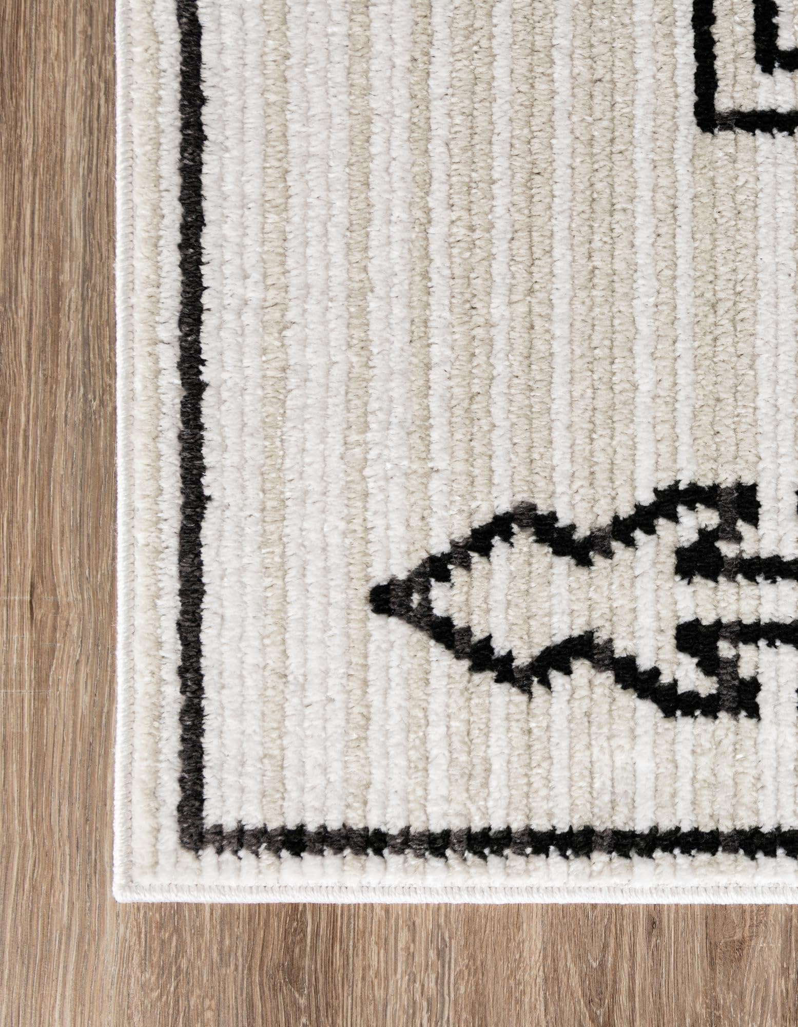 Rugs.com Odyssey Collection Rug – 10 Ft Runner Ivory Medium-Pile Rug Perfect for Hallways, Entryways - Image 6