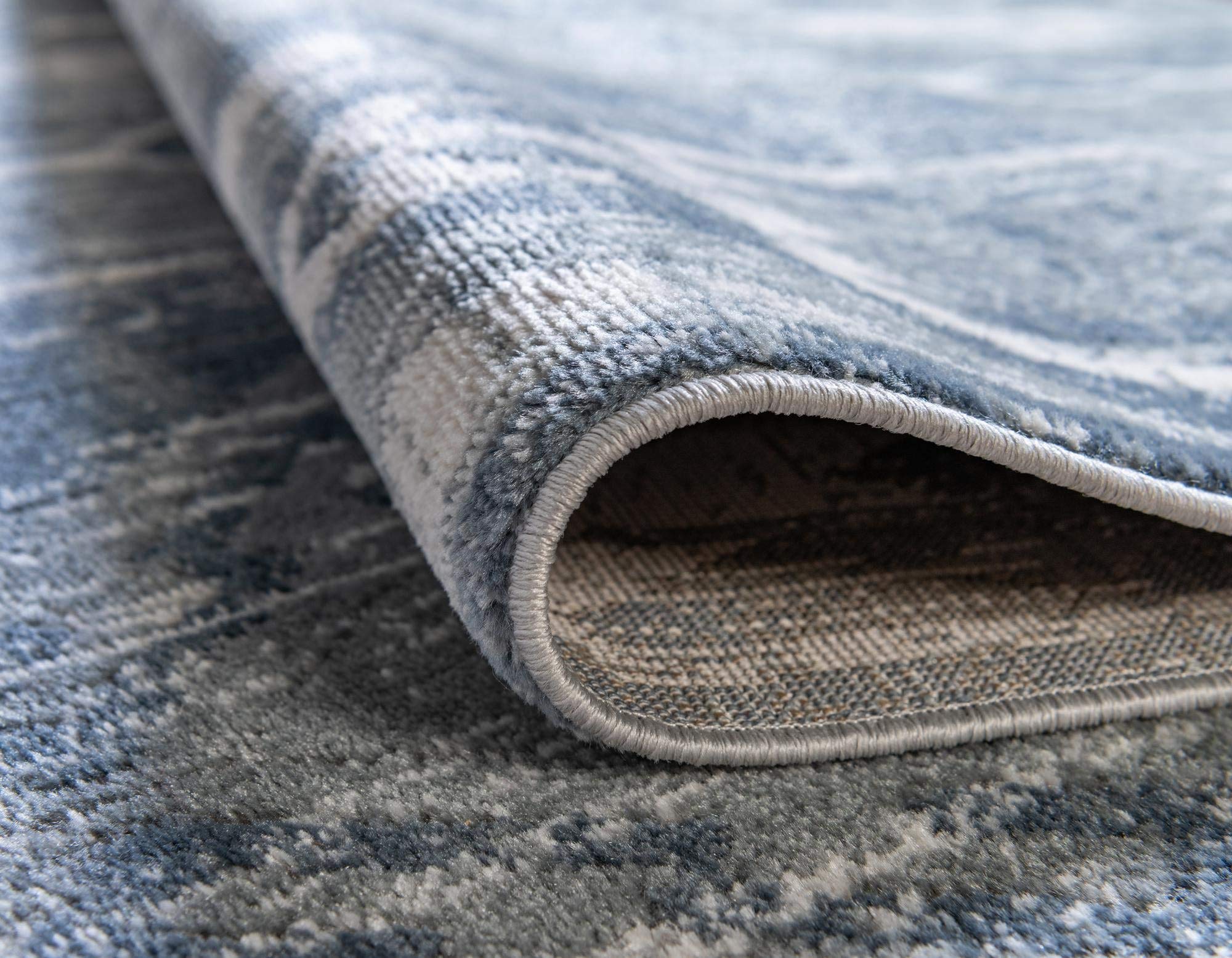 Rugs.com Oregon Collection Rug – 10' x 14' Light Slate Blue Low-Pile Rug Perfect for Living Rooms, Large Dining Rooms, Open Floorplans - Image 7