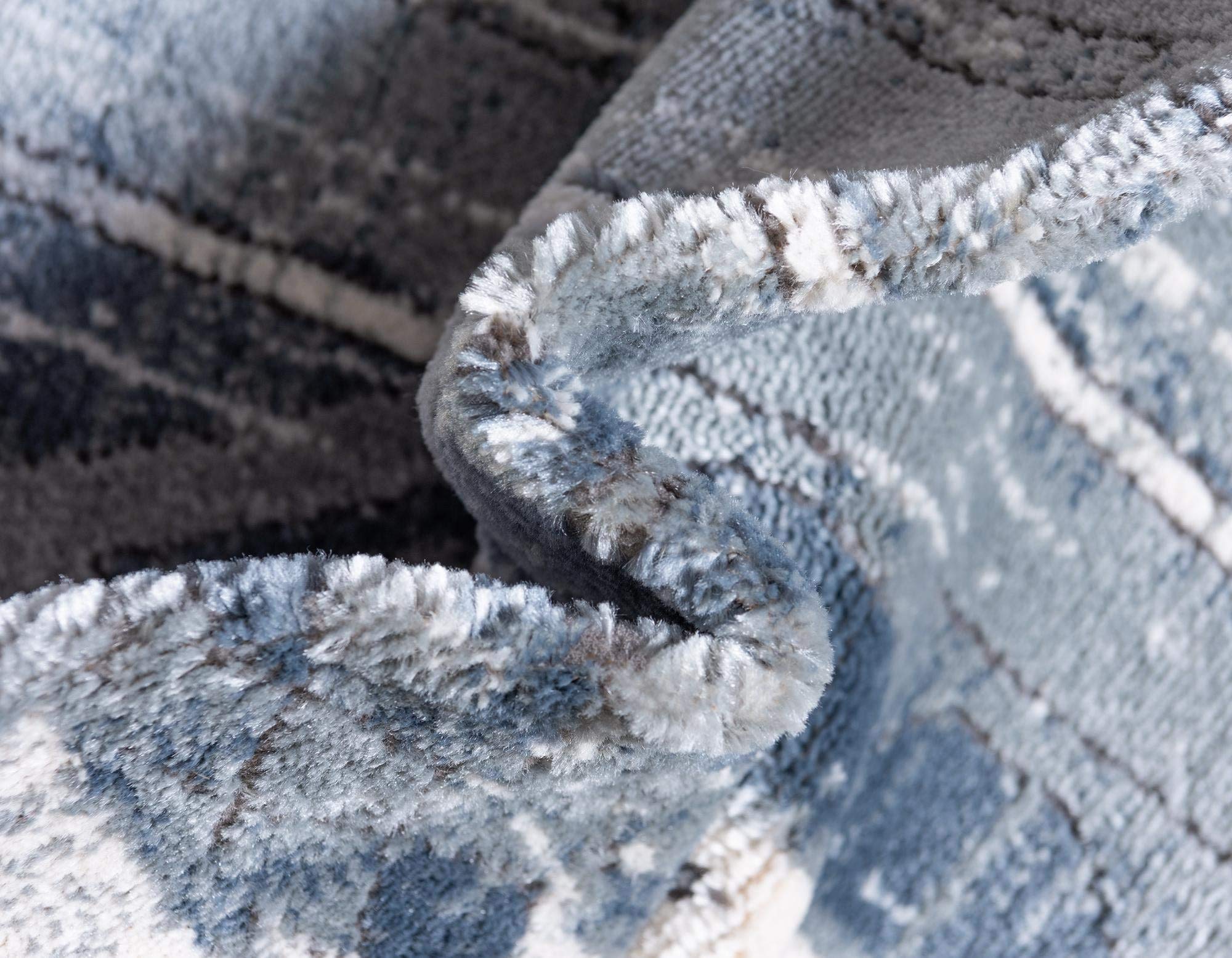 Rugs.com Oregon Collection Rug – 10' x 14' Light Slate Blue Low-Pile Rug Perfect for Living Rooms, Large Dining Rooms, Open Floorplans - Image 8