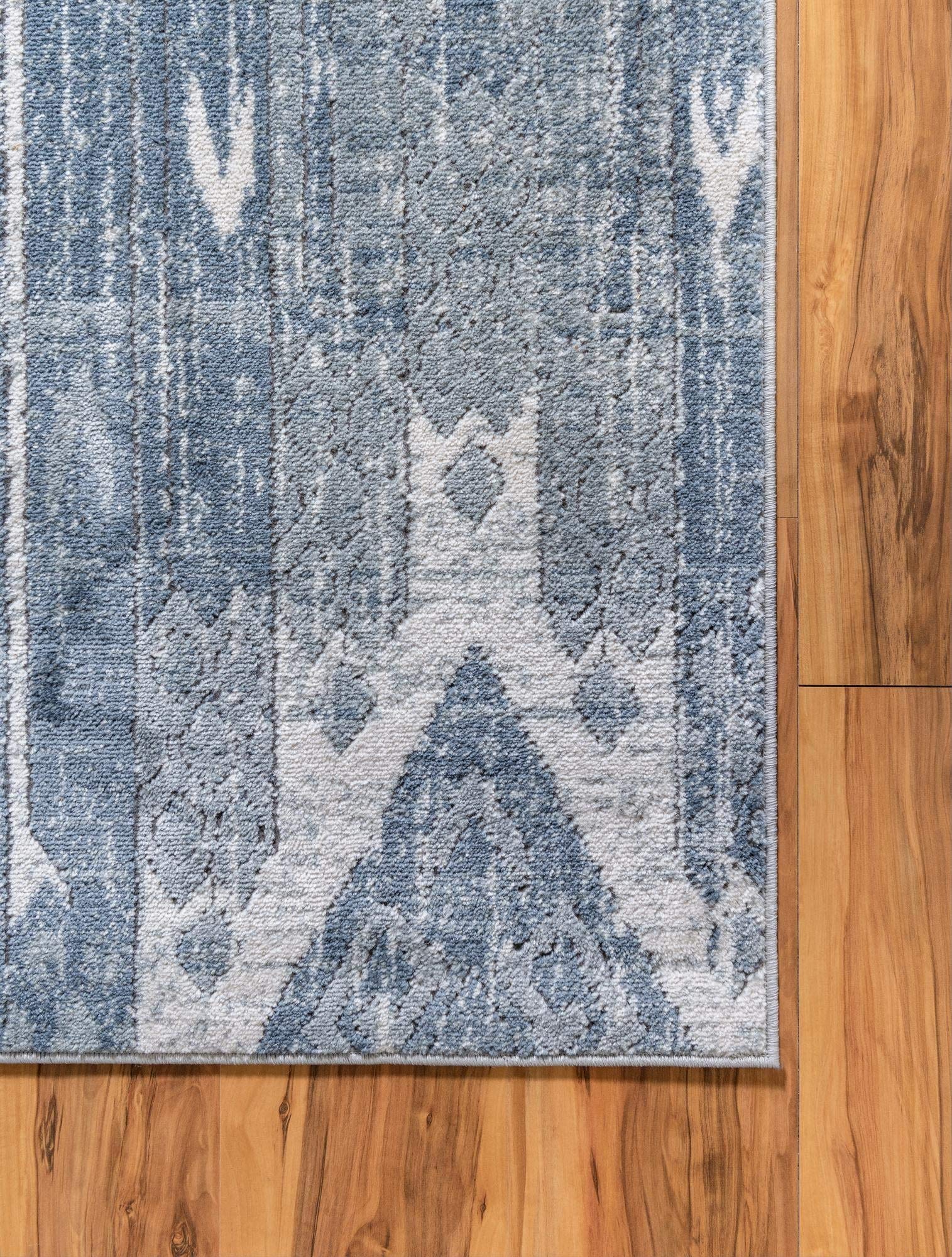 Rugs.com Oregon Collection Rug – 10' x 14' Light Slate Blue Low-Pile Rug Perfect for Living Rooms, Large Dining Rooms, Open Floorplans - Image 9