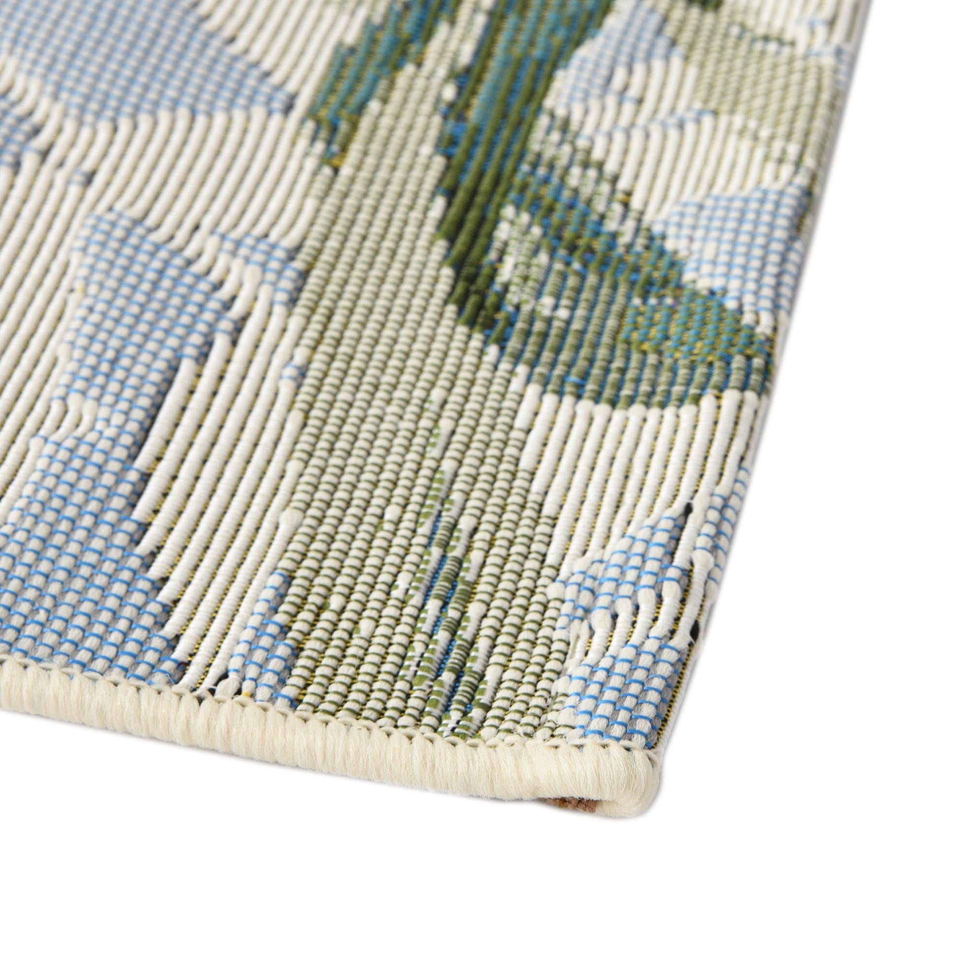 Rugs.com Outdoor Botanical Collection Rug – 10 Ft Square Multi Flatweave-Pile Rug Perfect for Living Rooms, Kitchens, Entryways - Image 7